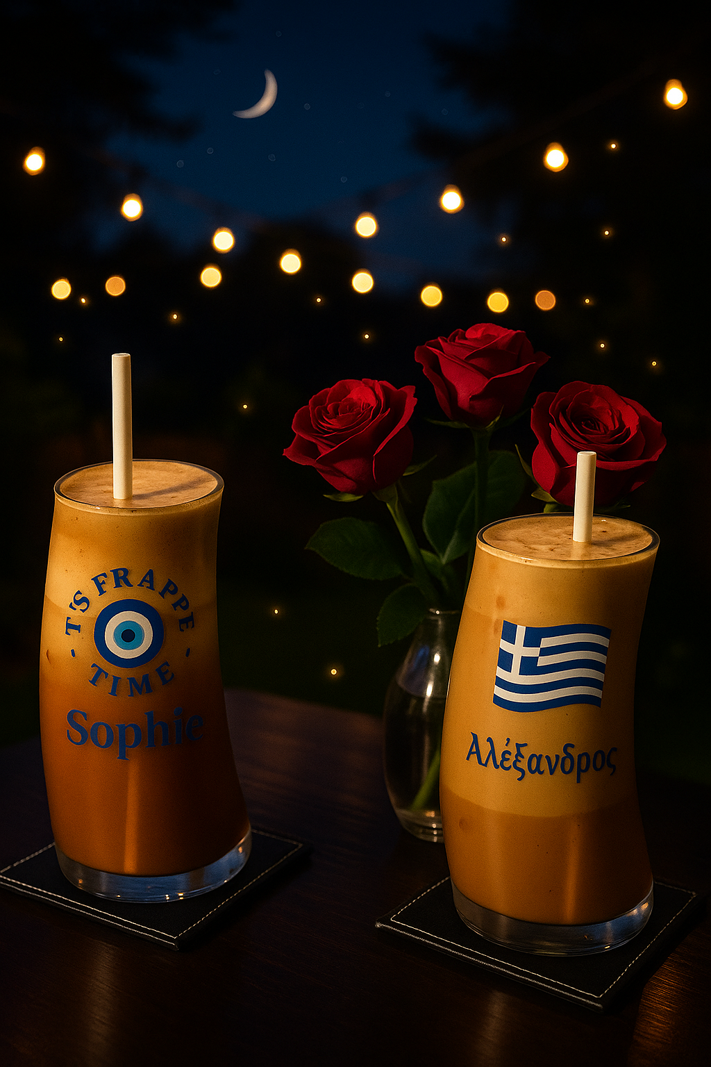 Personalised Original Wave Frappe Glass