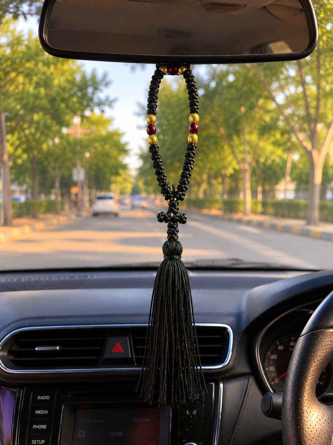 Handcrafted Rearview Mirror Tassel Charm