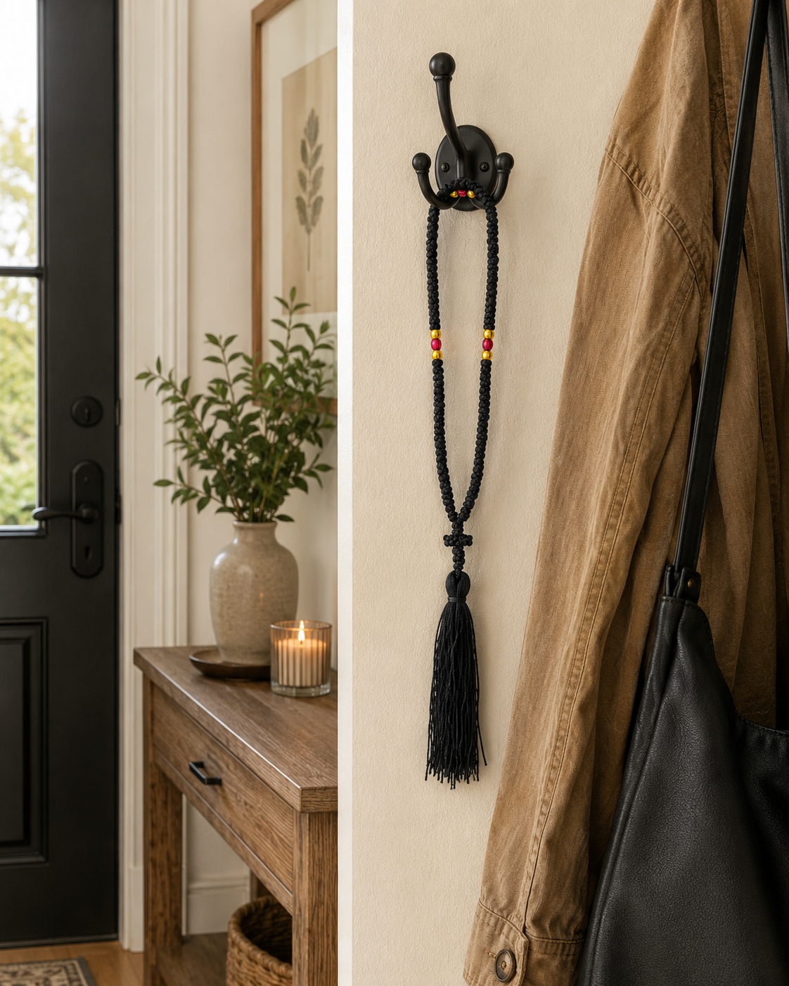 Black Tassel Car Charm
