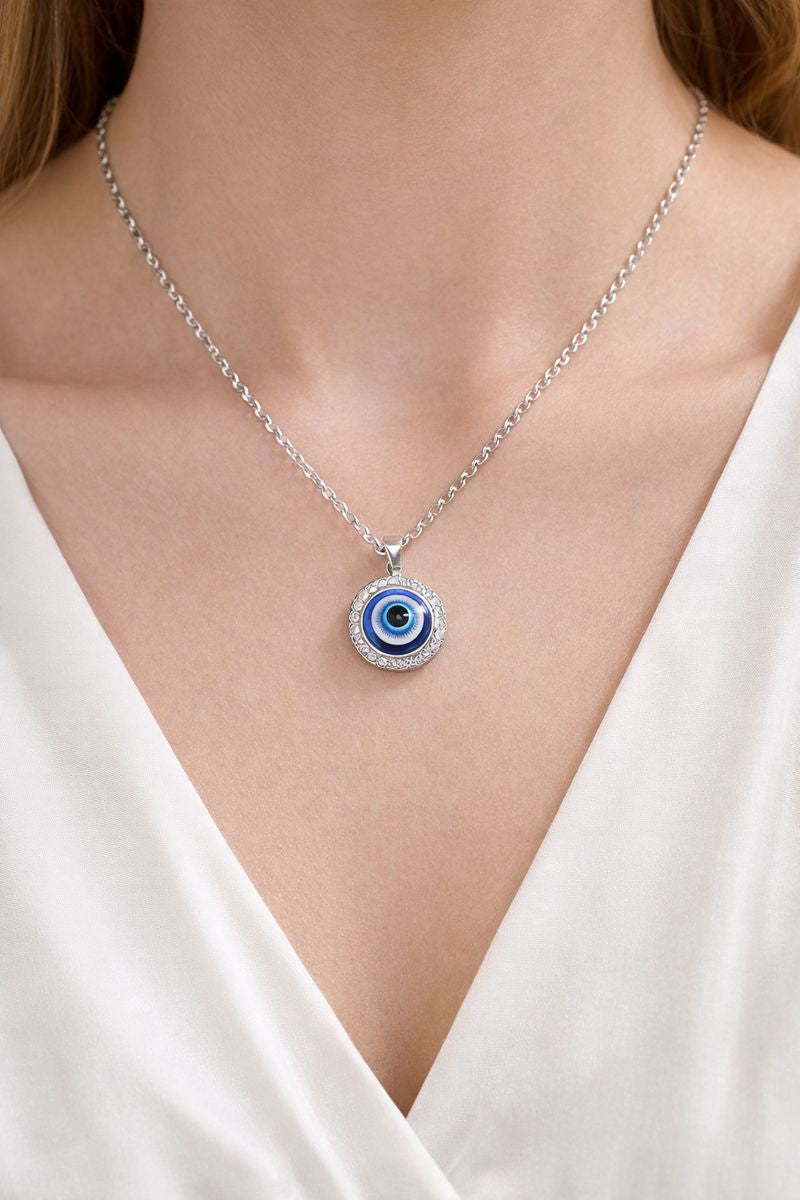 Elegant Evil Eye Necklace – Symbol of Protection & Style (Code 12-95)