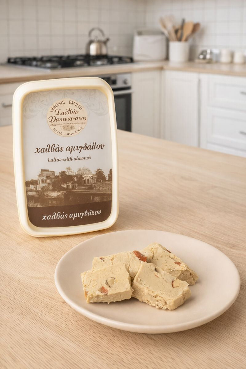 Kosmidi Gavrili Halva Classic (Vanilla) with Almonds 500g