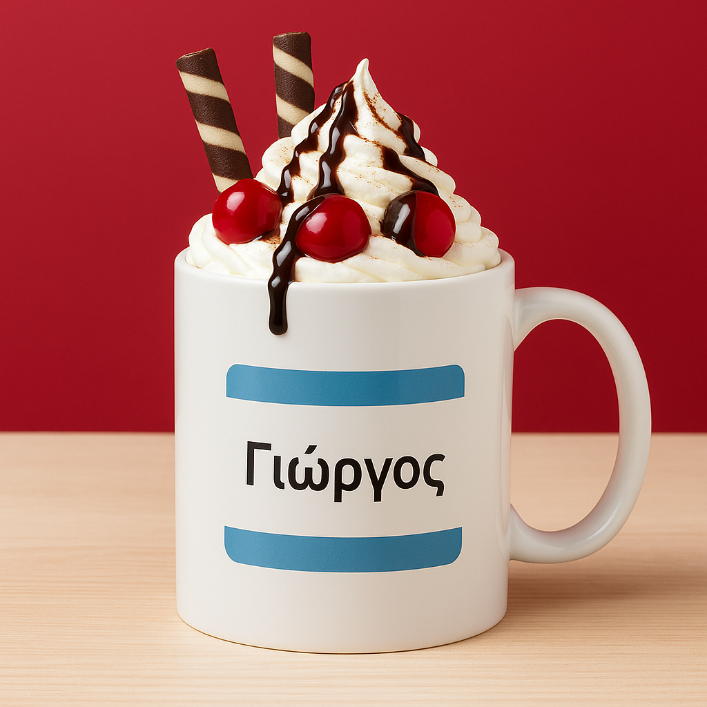 Name Mug – Greek/English Personalised