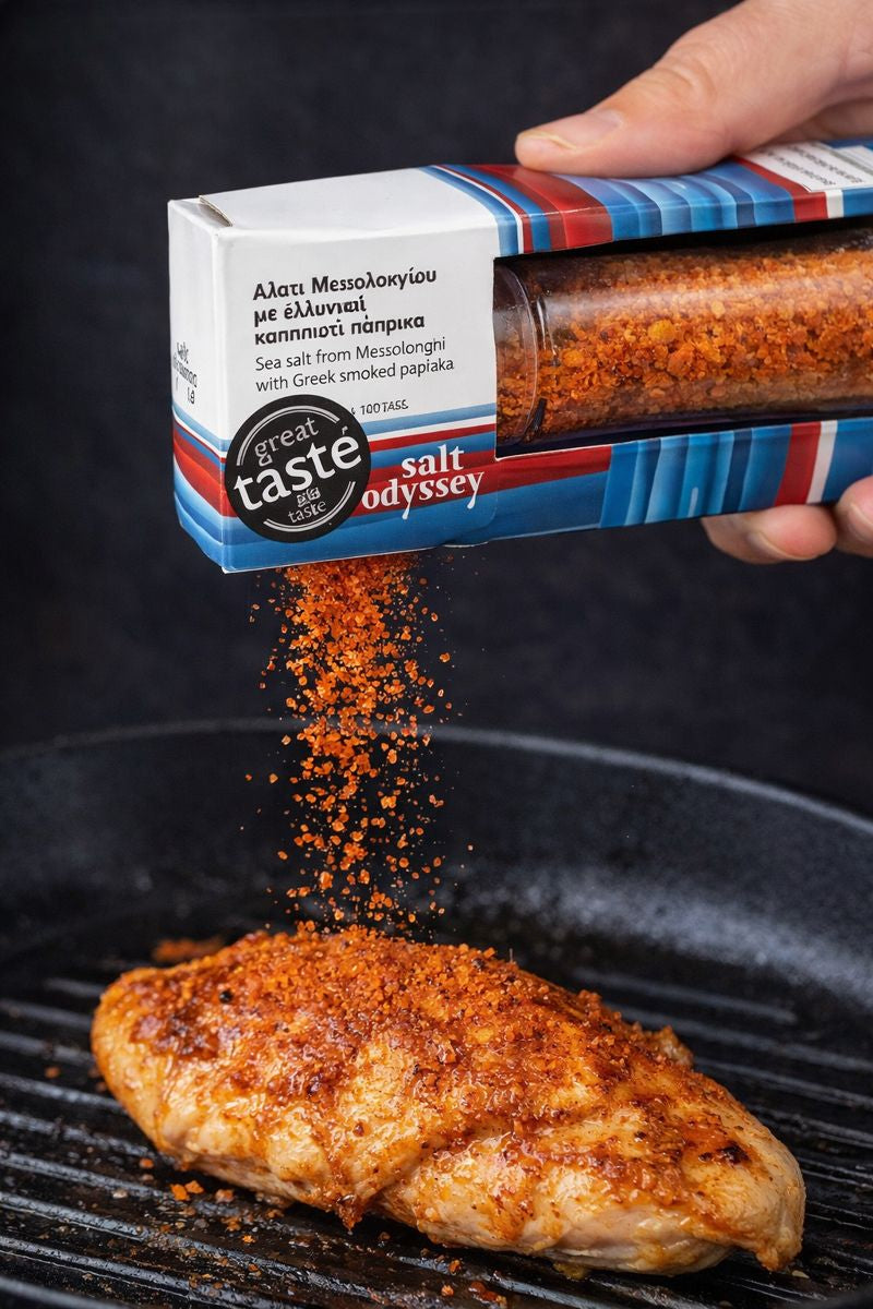 Salt odyssey Coarse Sea Salt with Smoked Paprika Mill 110g