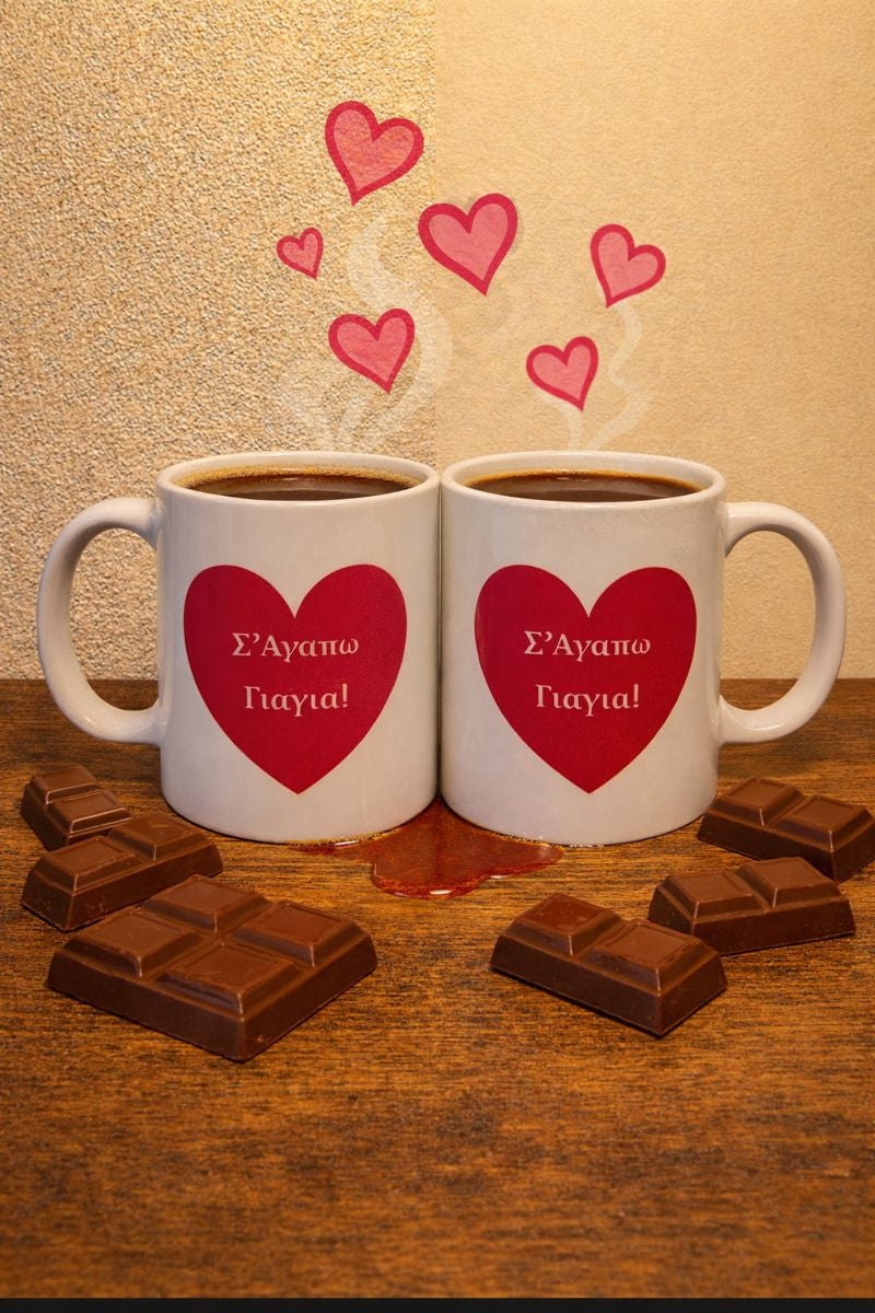 Personalised Heart Ceramic Mugs
