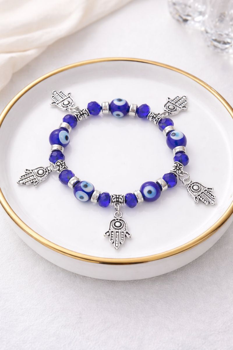 Evil Eye & Hamsa Charm Bracelet (Code 7-49)