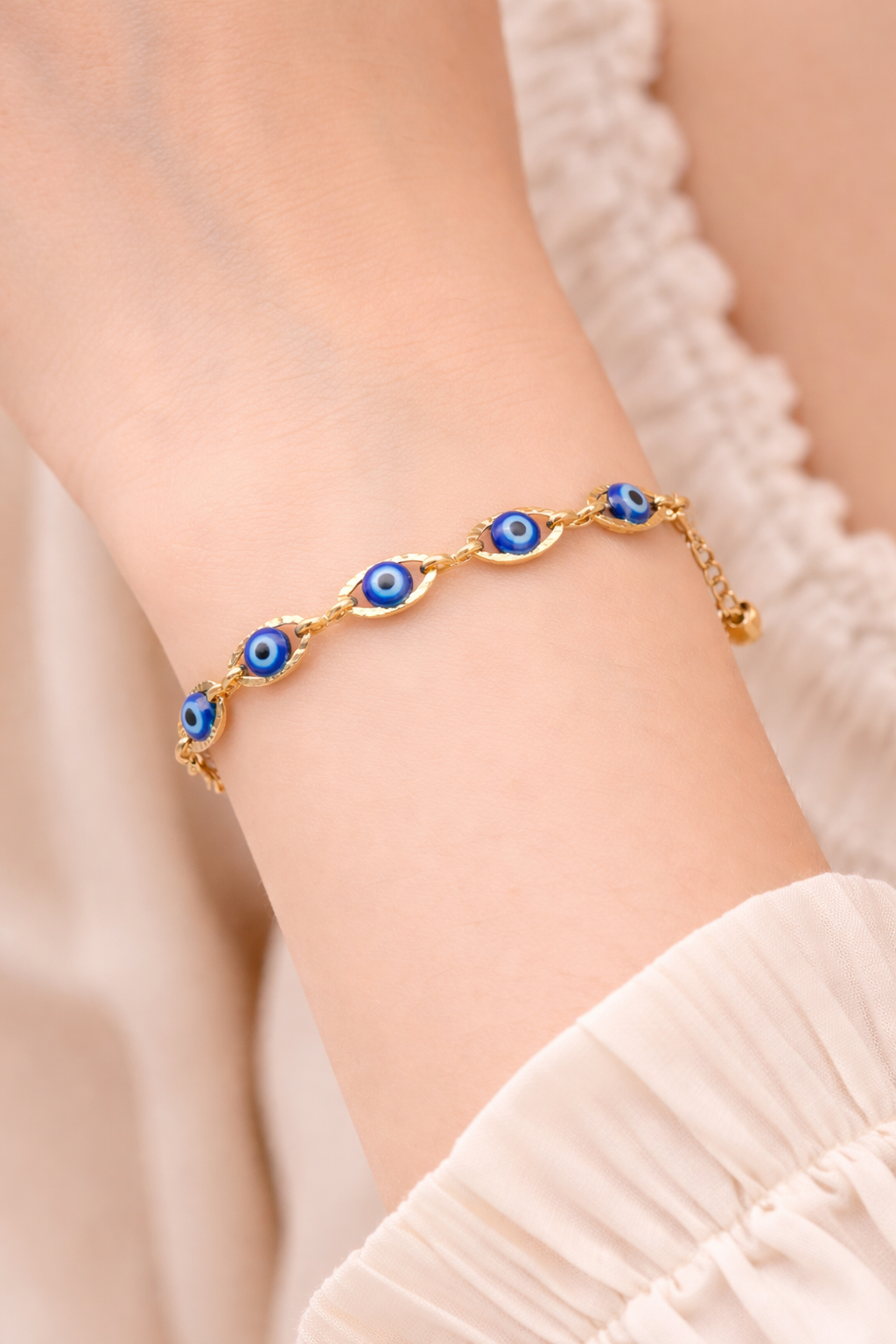 Evil Eye Gold Bracelet (code 13- 100)