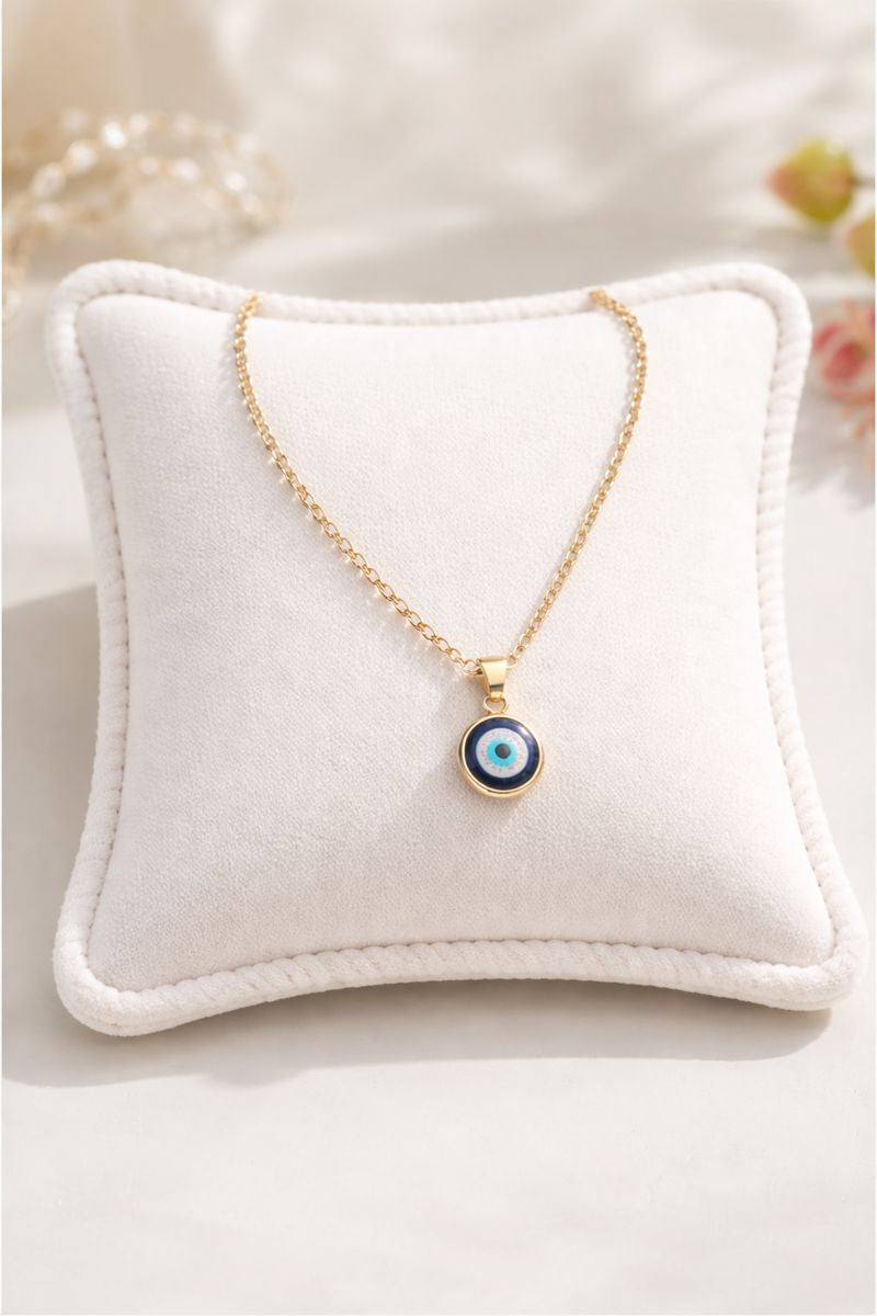 Evil Eye Pendant Necklace – Gold Tone