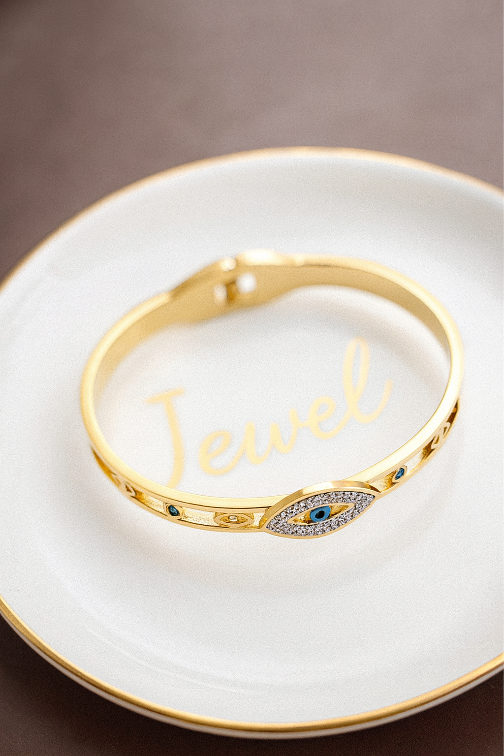 Elegant Boho Style Stainless Steel Hollow Bangle (Code 23-183)