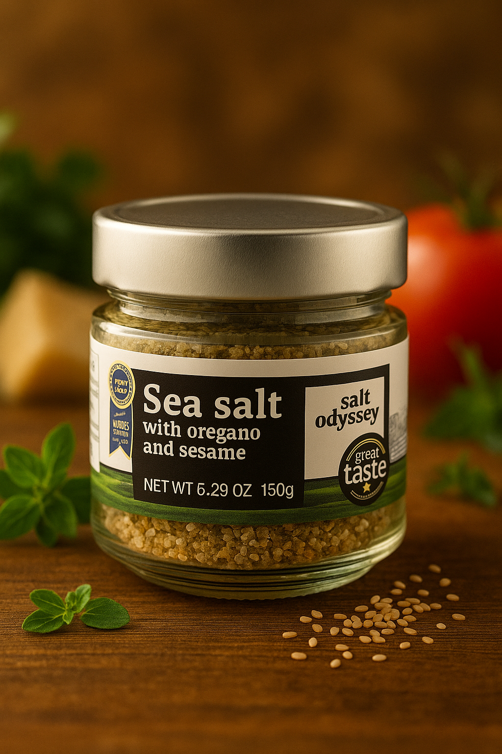 Salt Odyssey Sea Salt with Organic Oregano & Sesame 150g