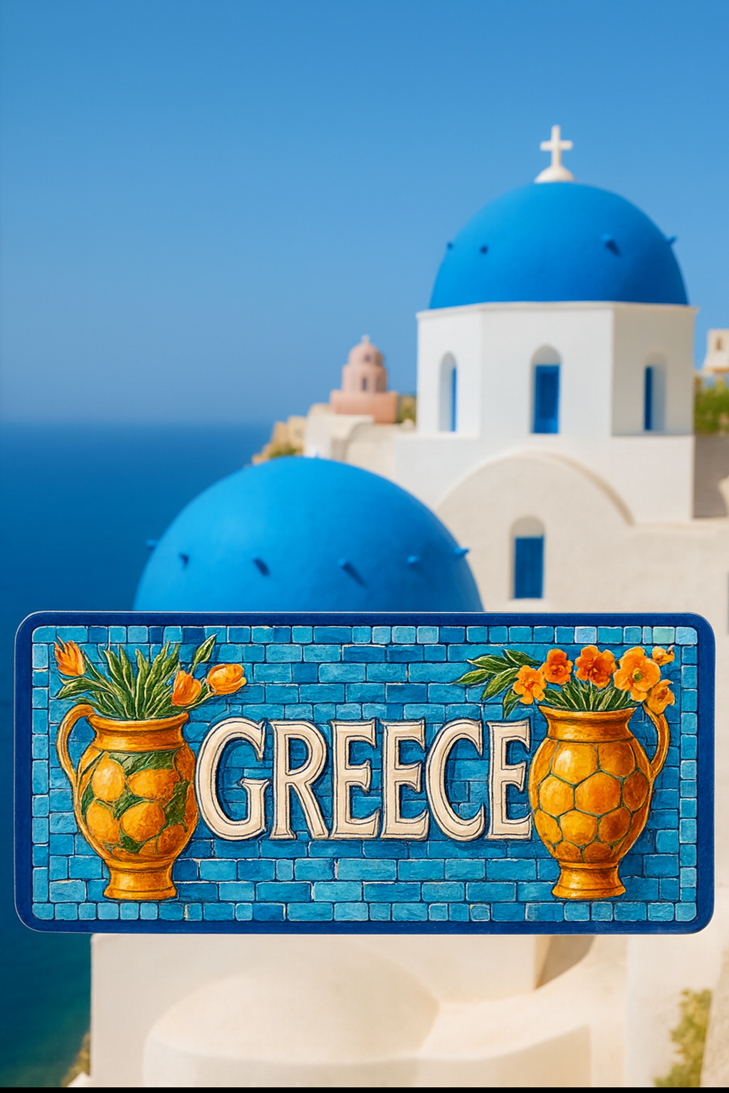 Greece Metal Wall Decor