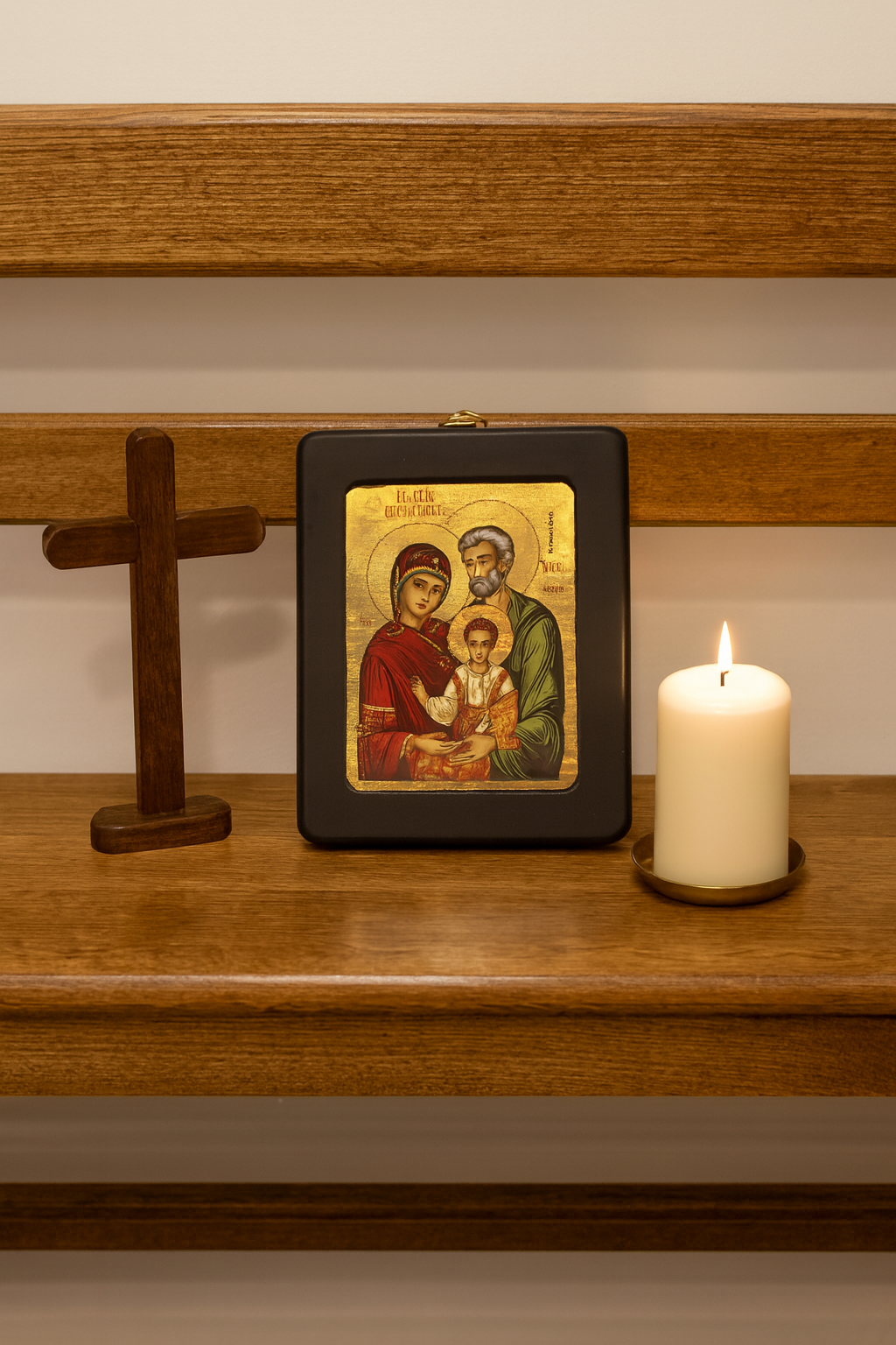 Holy Family Icon - Εικόνα Αγίας Οικογένειας 18 x 14