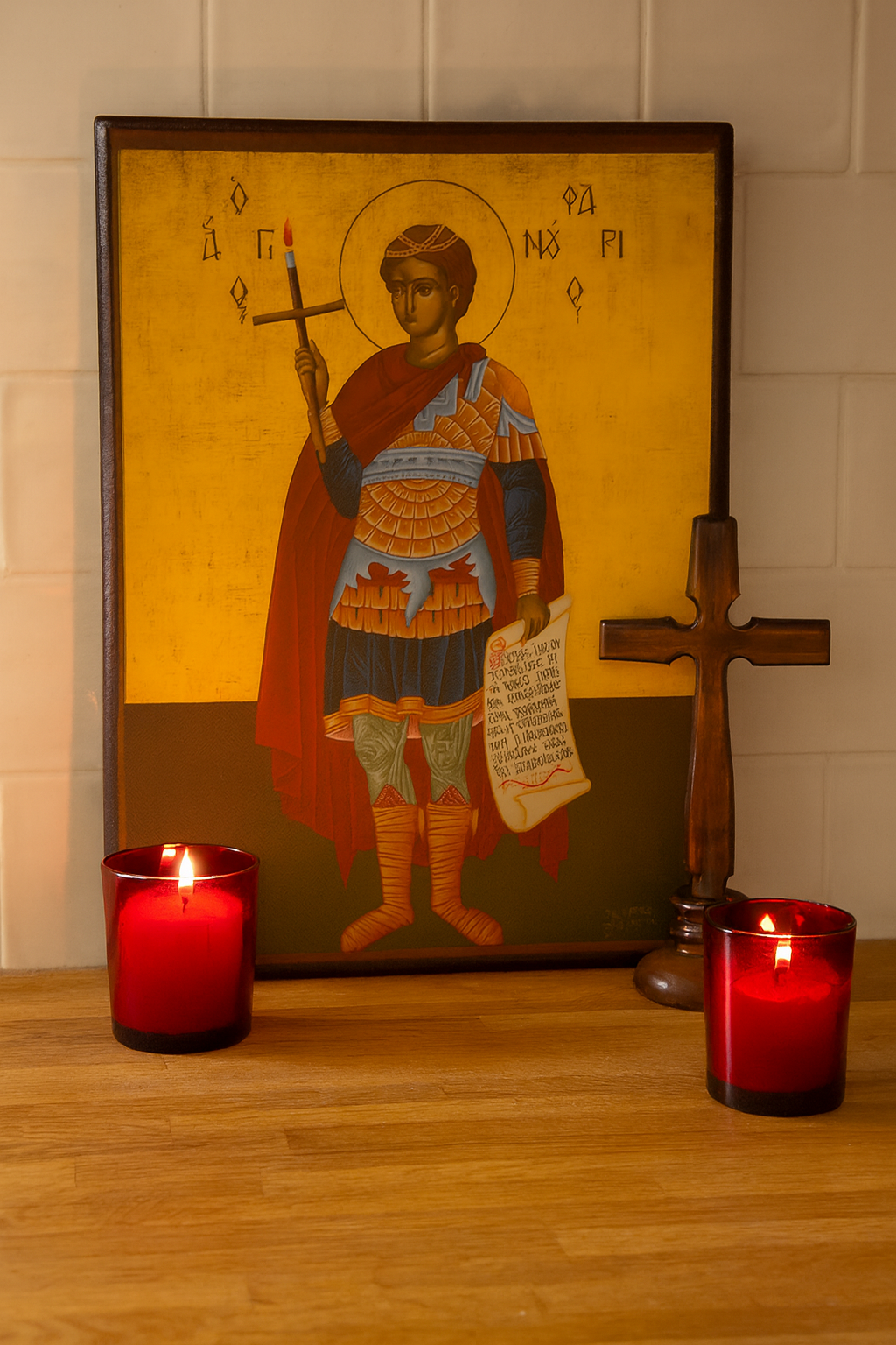 Εικόνα Αγίου Φανουρίου - Saint Phanourios Icon 20x26