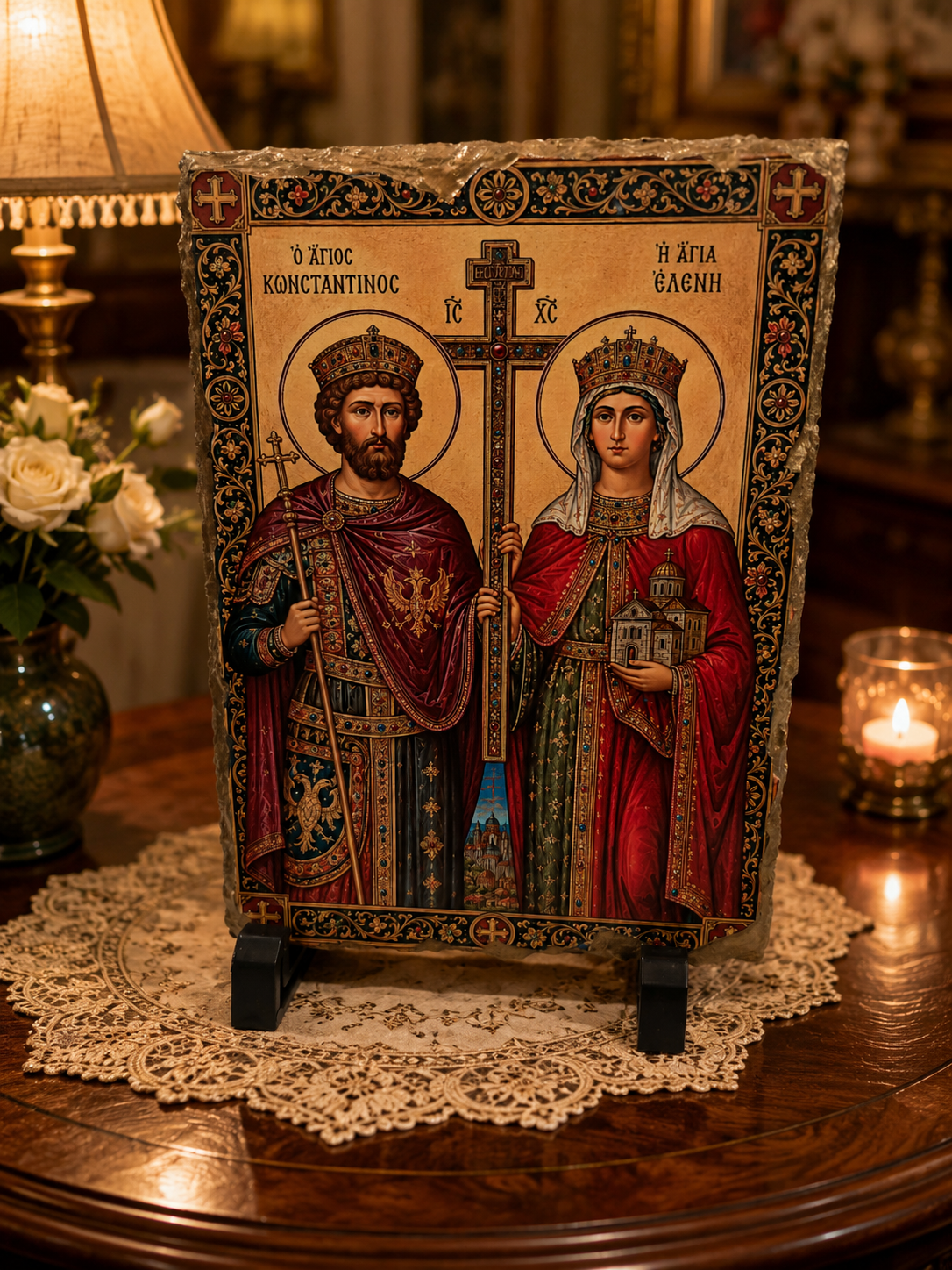 Saints Constantine & Helen Orthodox Icon