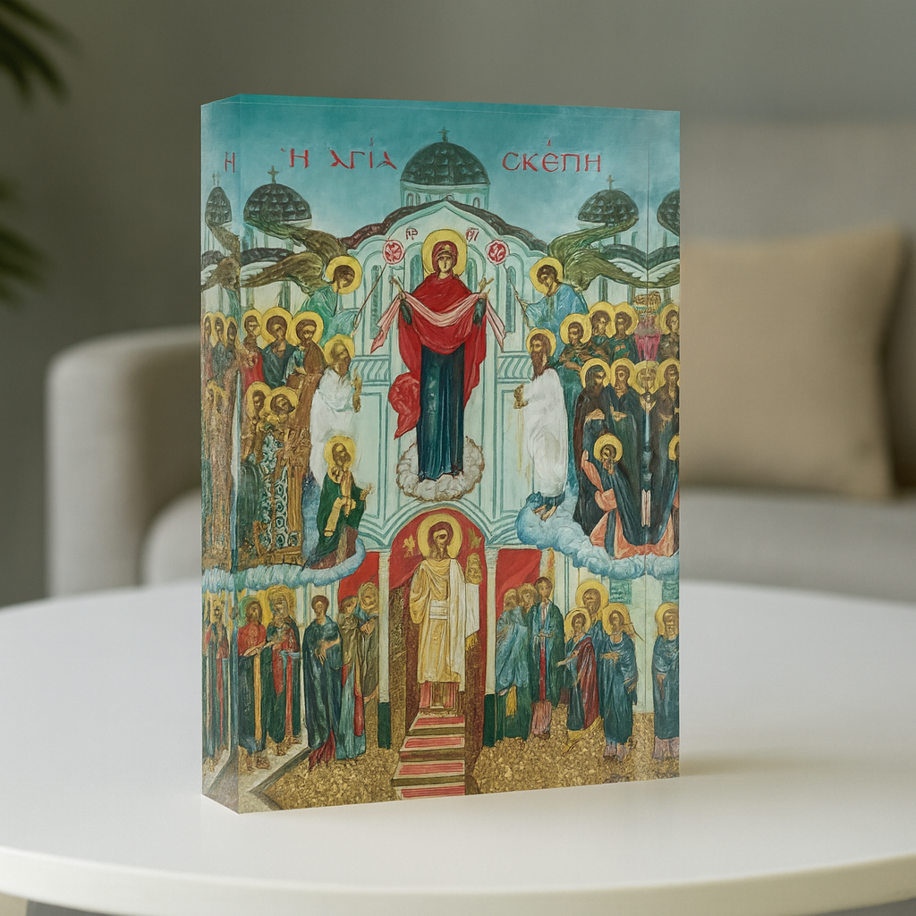 The Protection of the Theotokos – Ἡ Ἁγία Σκέπη (Holy Protection Icon)