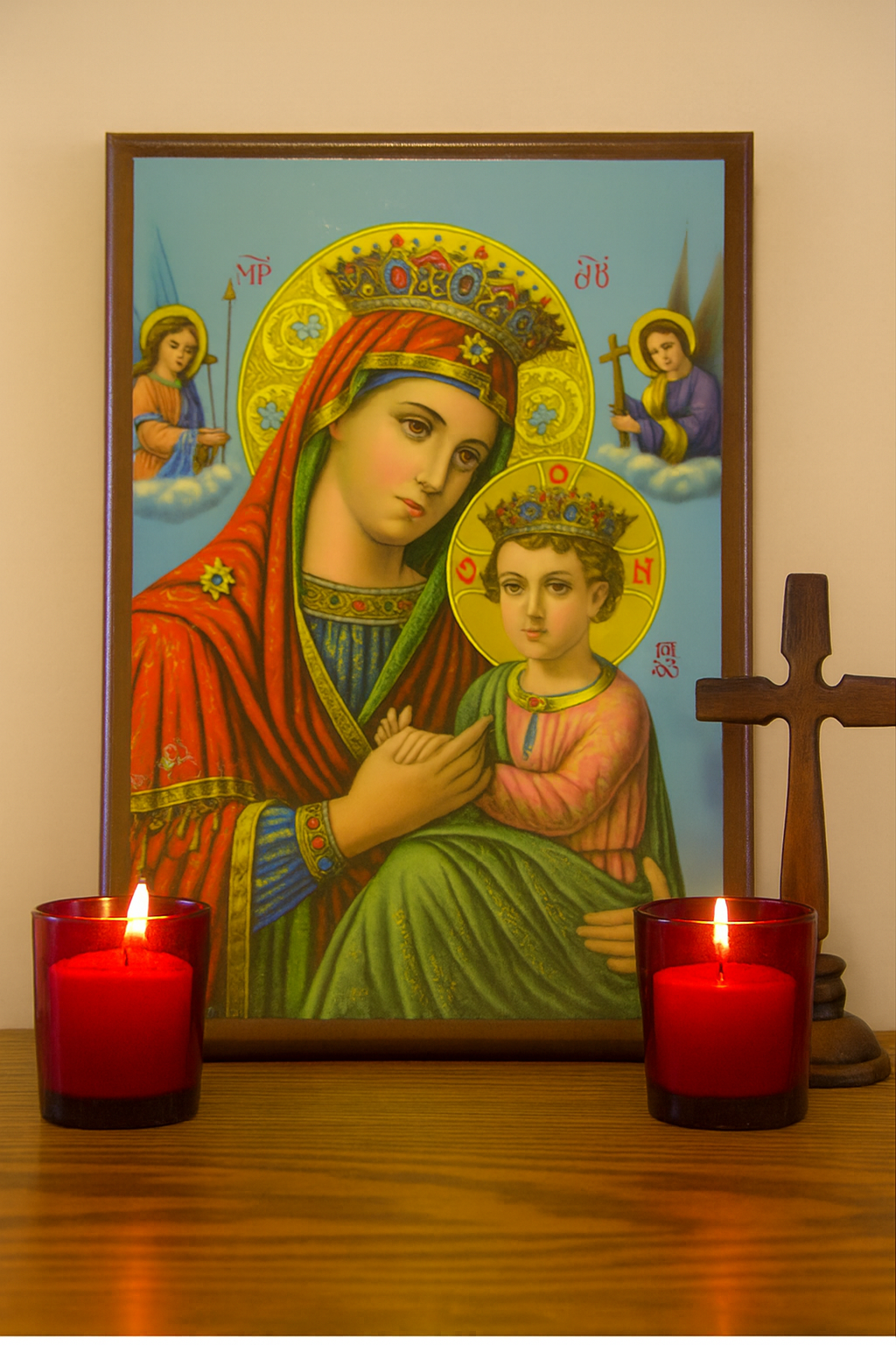 Παναγία Βρεφοκρατούσα / Virgin Mary Holding the Child Icon 20x26