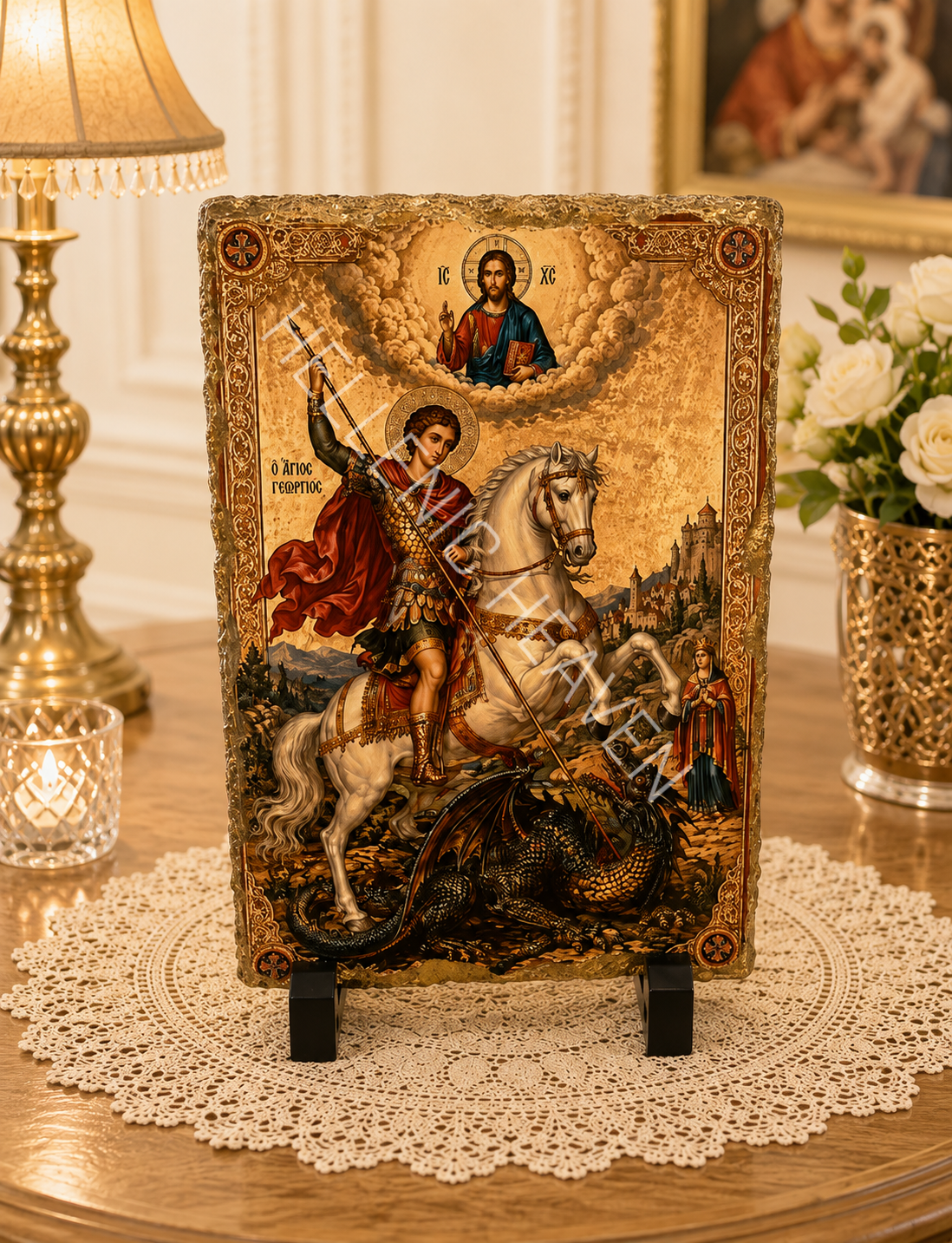 Saint George Orthodox Icon CODE (O14)