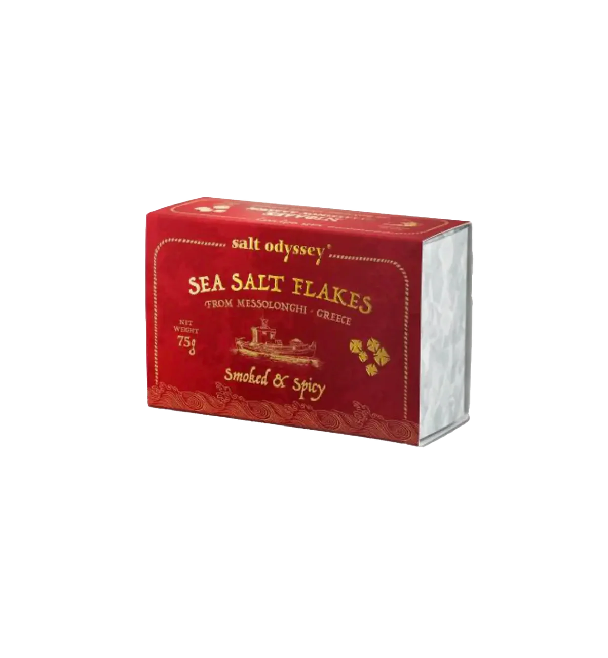 Salt Odyssey  Smoked & Spicy Sea Salt Flakes 75g