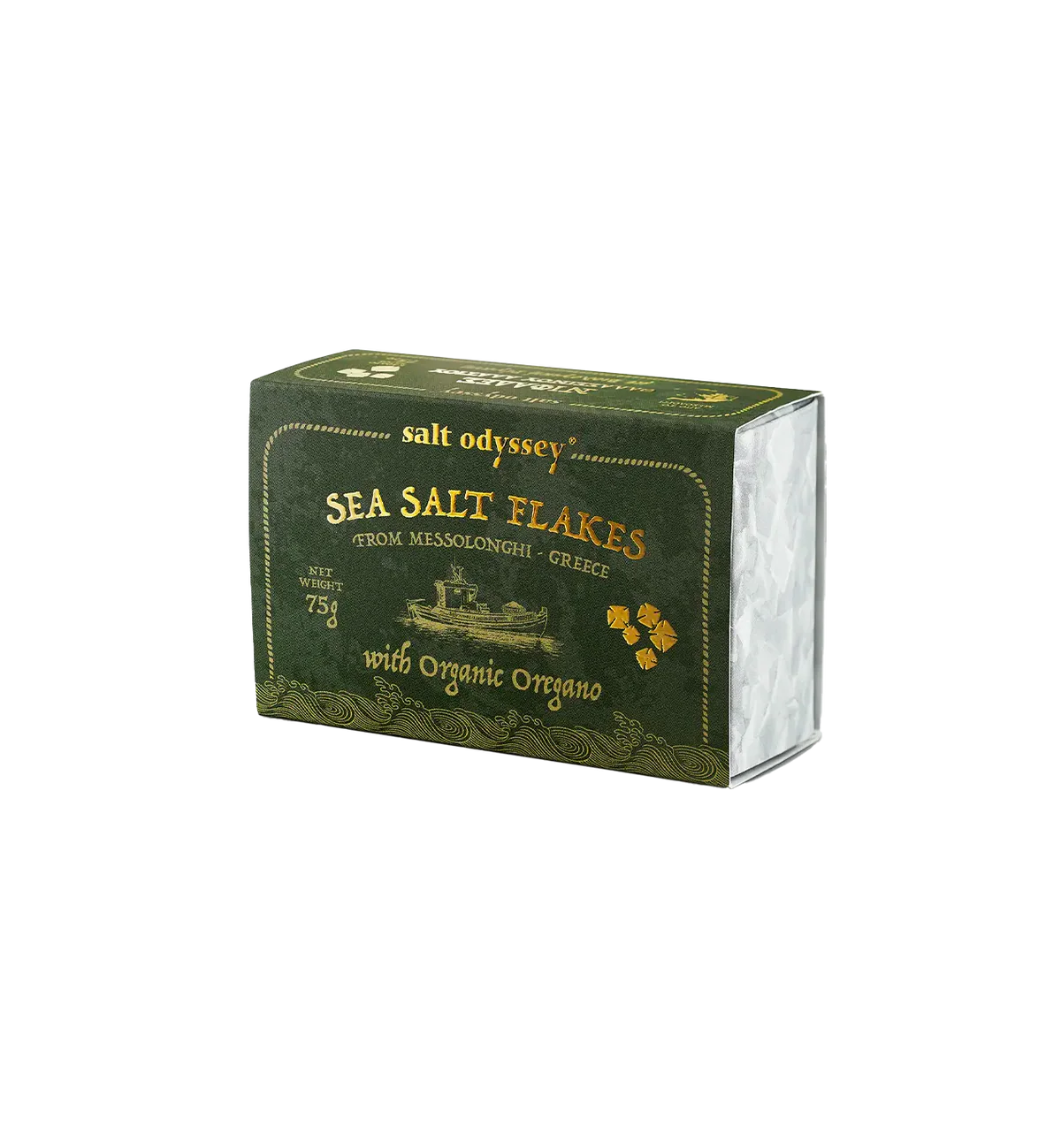 Salt Odyssey  Sea Salt Flakes with Organic Oregano 75g