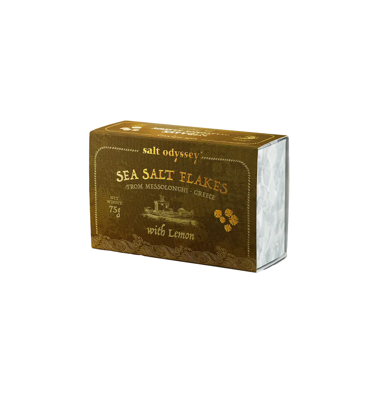 Salt Odyssey  Sea Salt Flakes with Lemon 75g