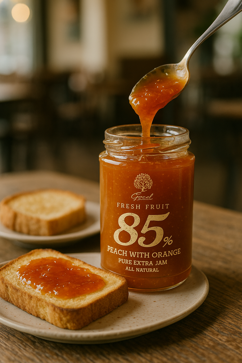 Geodi Peach Jam with Orange 250g