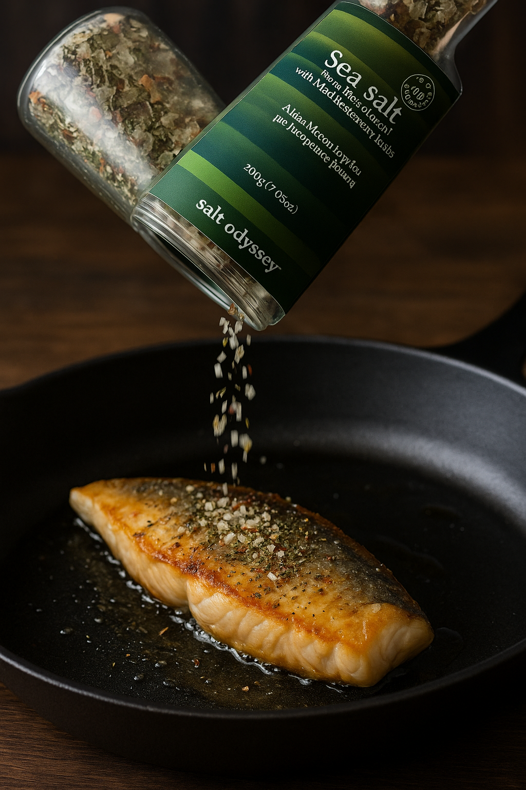 Salt Odyssey Sea Salt Mill with Mediterranean Herbs 160g