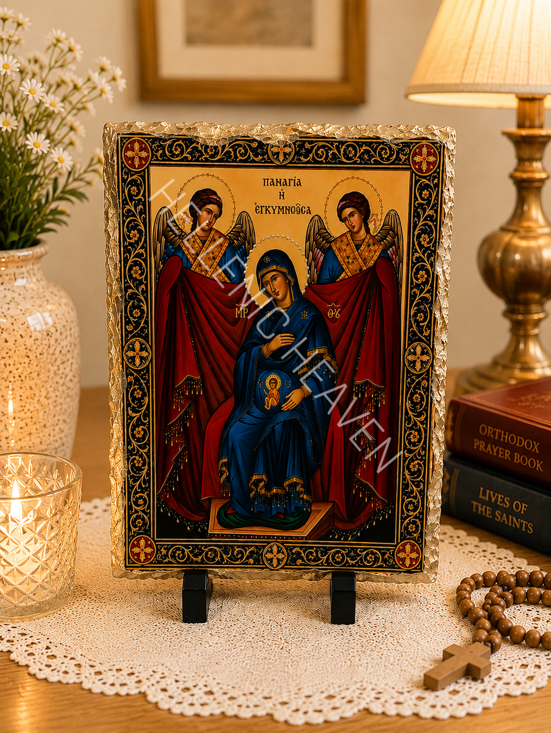 Panagia the Expectant (Virgin Mary) Orthodox Icon CODE (O26)