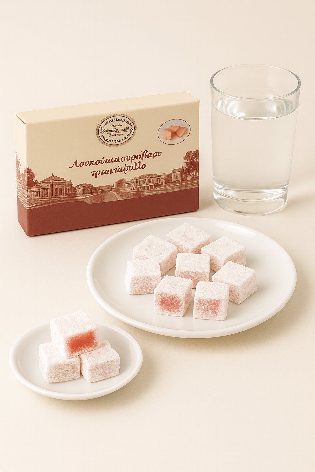 Kosmidi Gavrili Sweet Delight (Loukoumi) with Rose & Almonds 400g