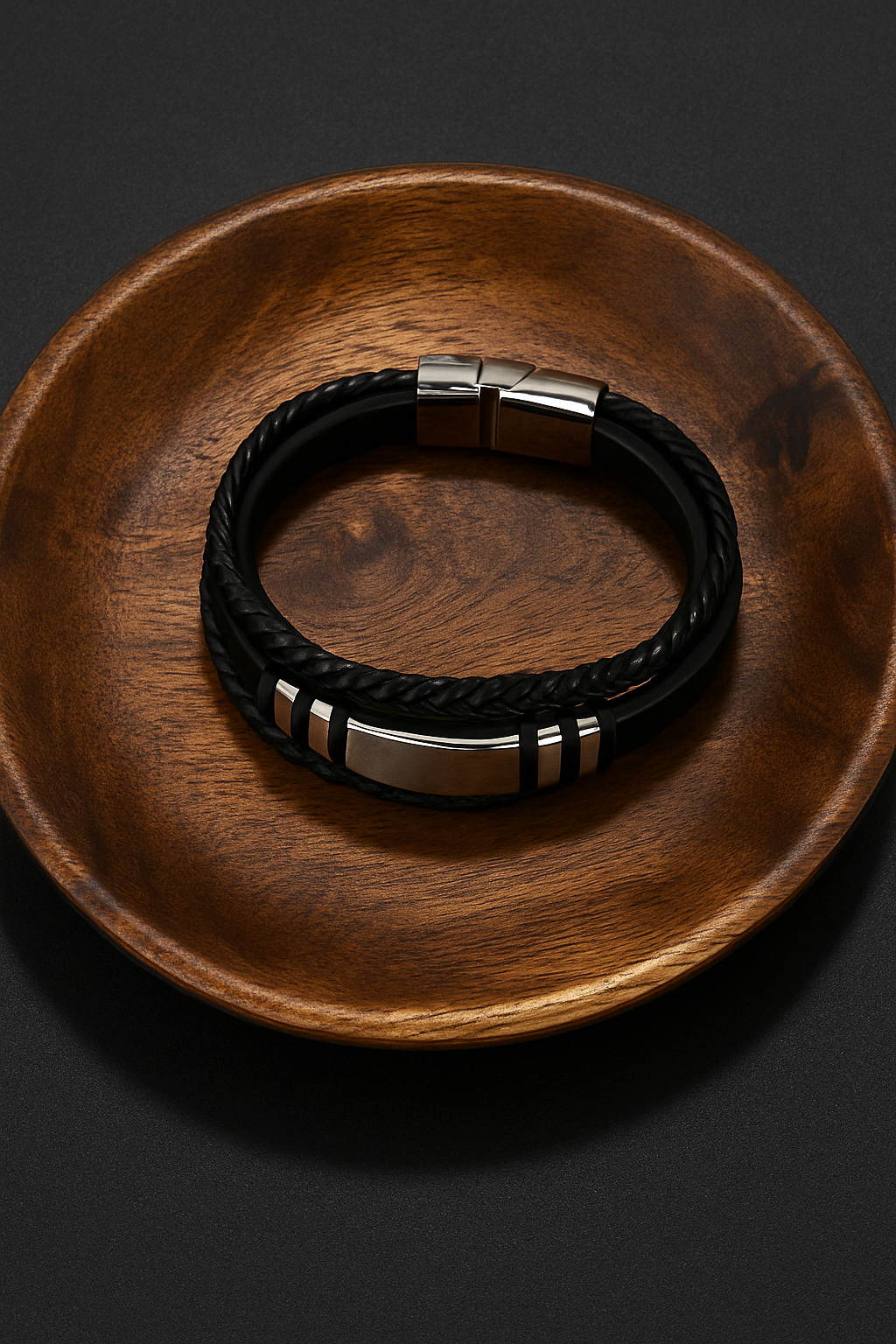 Minimalist Multi-Layer Faux Leather Bracelet
