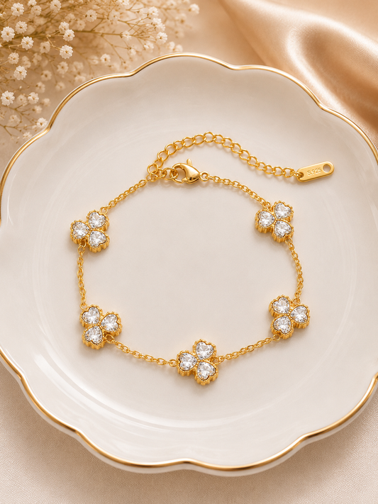 Elegant Clover & Charm Bracelet Collection (code 19-149)