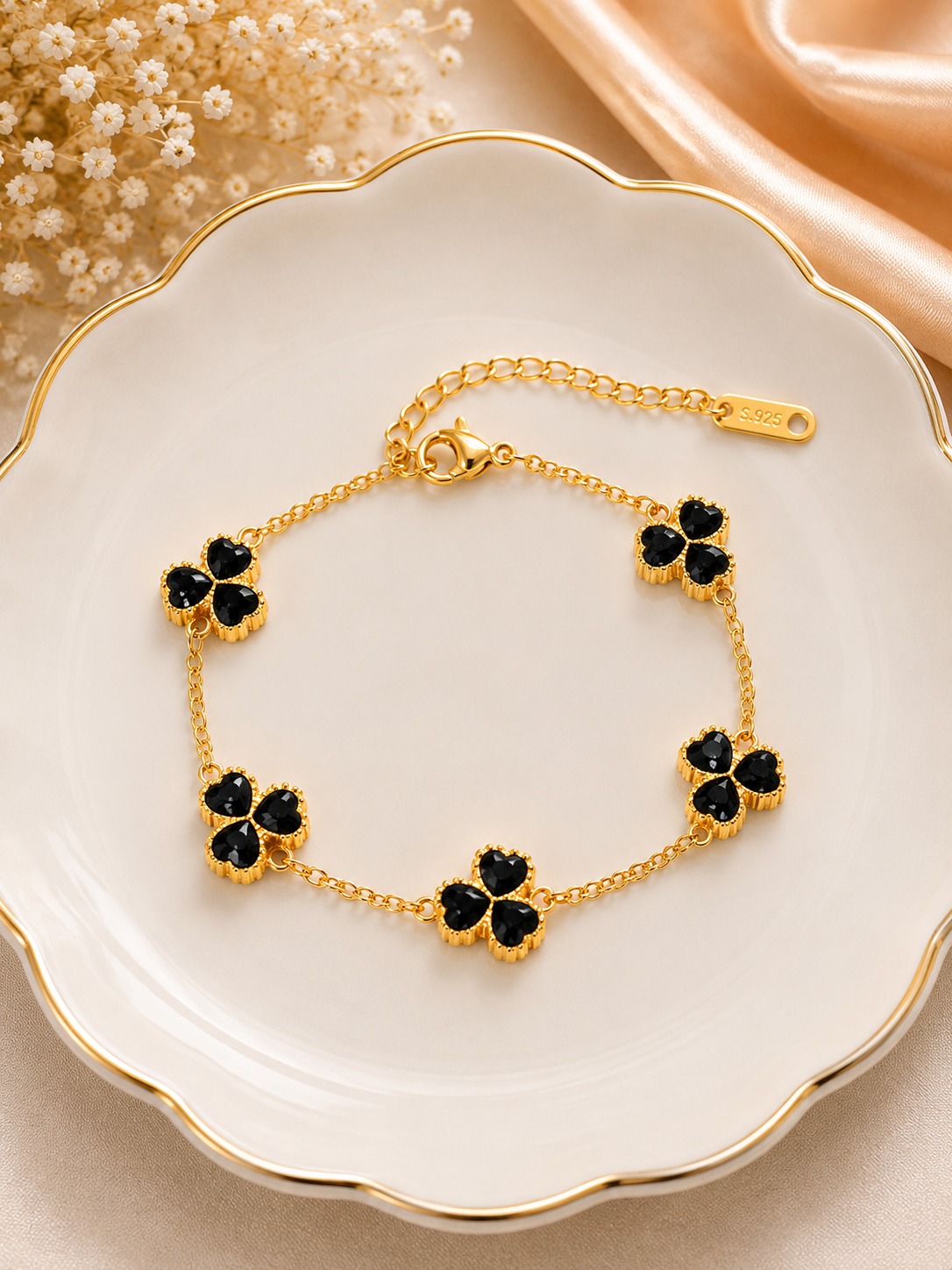 Elegant Clover & Charm Bracelet Collection (code 19-149)