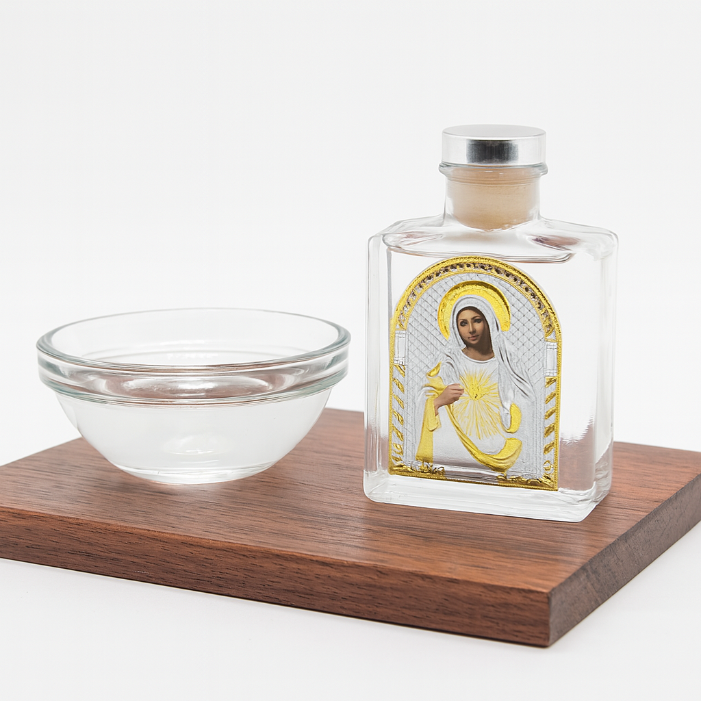 Religious Favor with Silver Lid