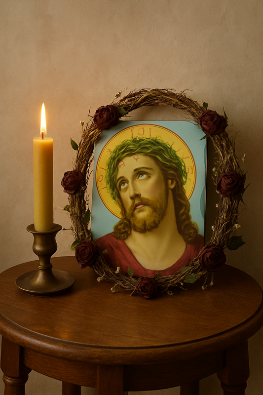 Greek Orthodox Icon – Passion of Jesus Christ Wooden Plaque (16×21 cm)