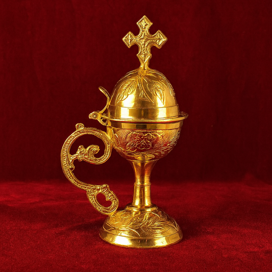 Incense Holder with Cross Lid