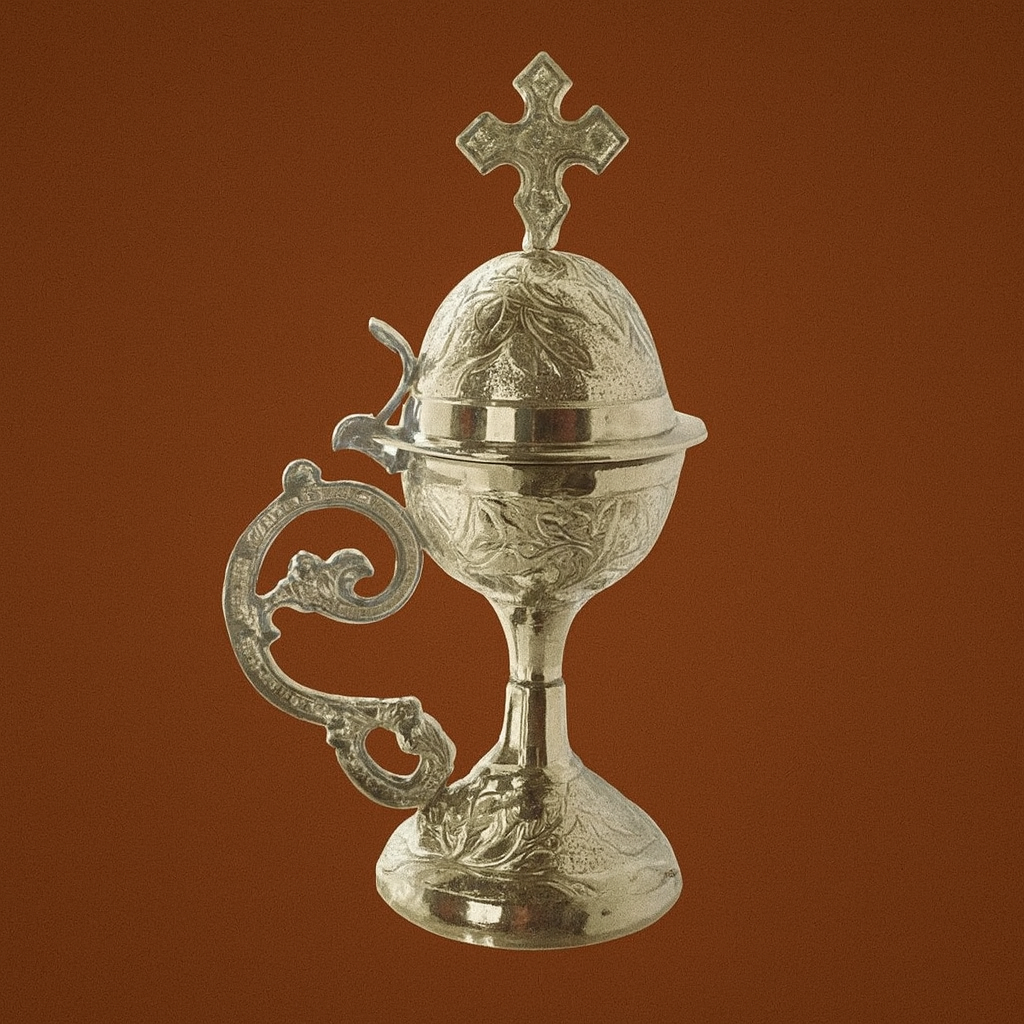 Incense Holder with Cross Lid