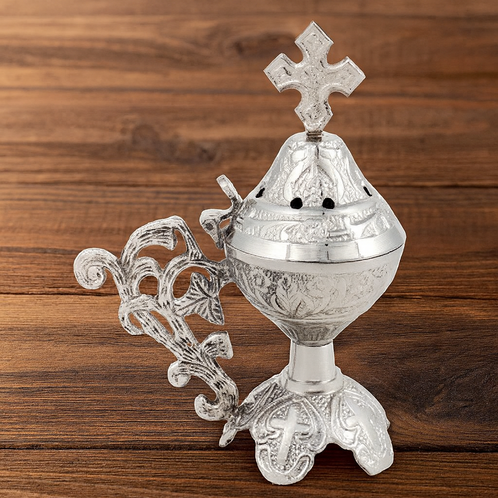 Ornate Silver Thurible (Incense Burner)