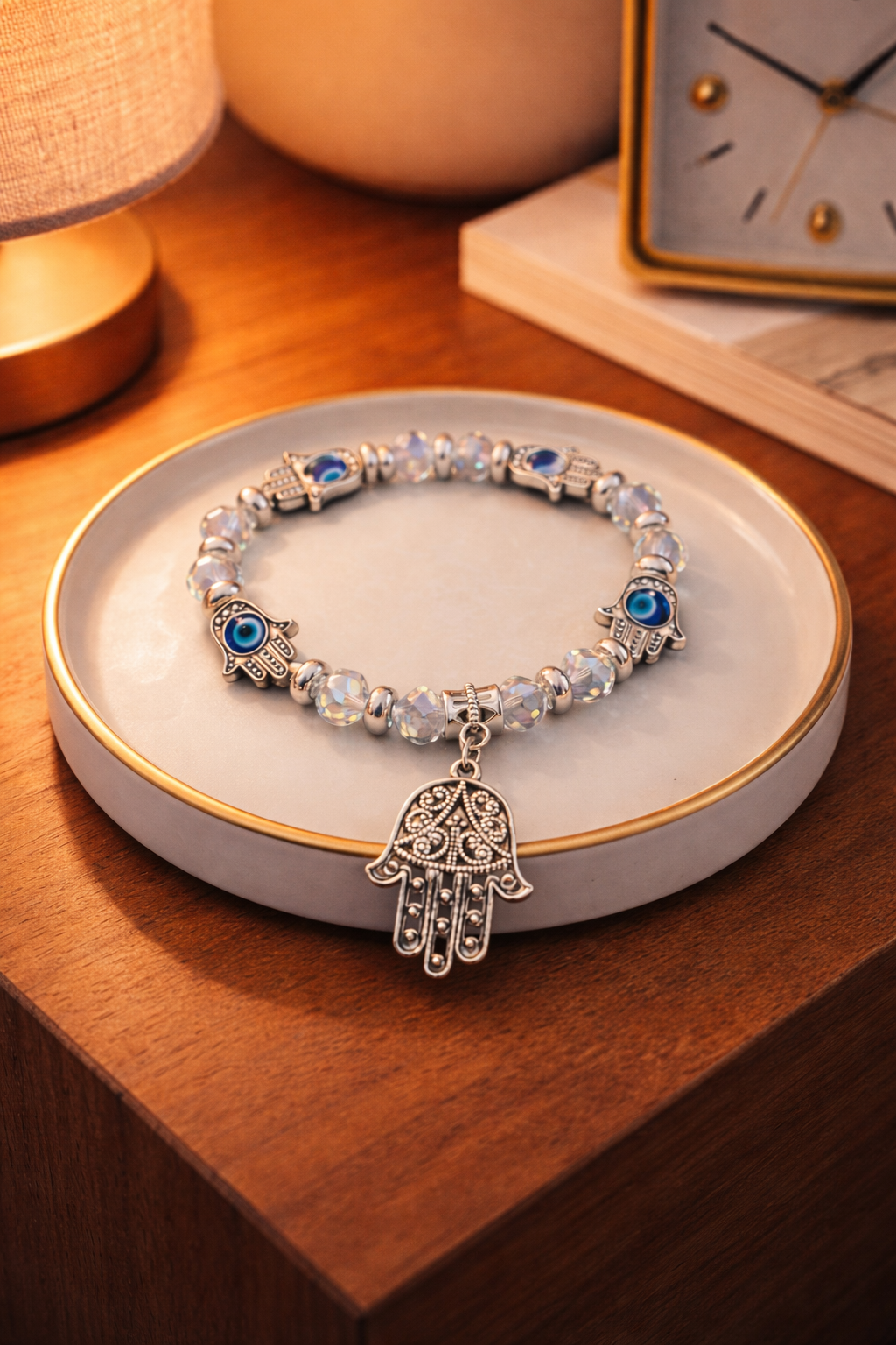 Hamsa Evil Eye Bracelet ( Code 7- 50,51,52,53)