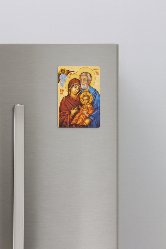 Rectangle Holy Family Ceramic Magnet
