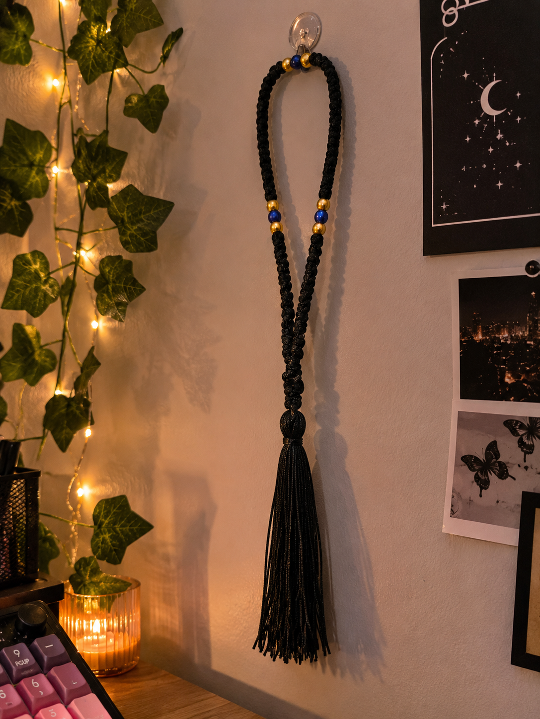 Black Tassel Car Charm