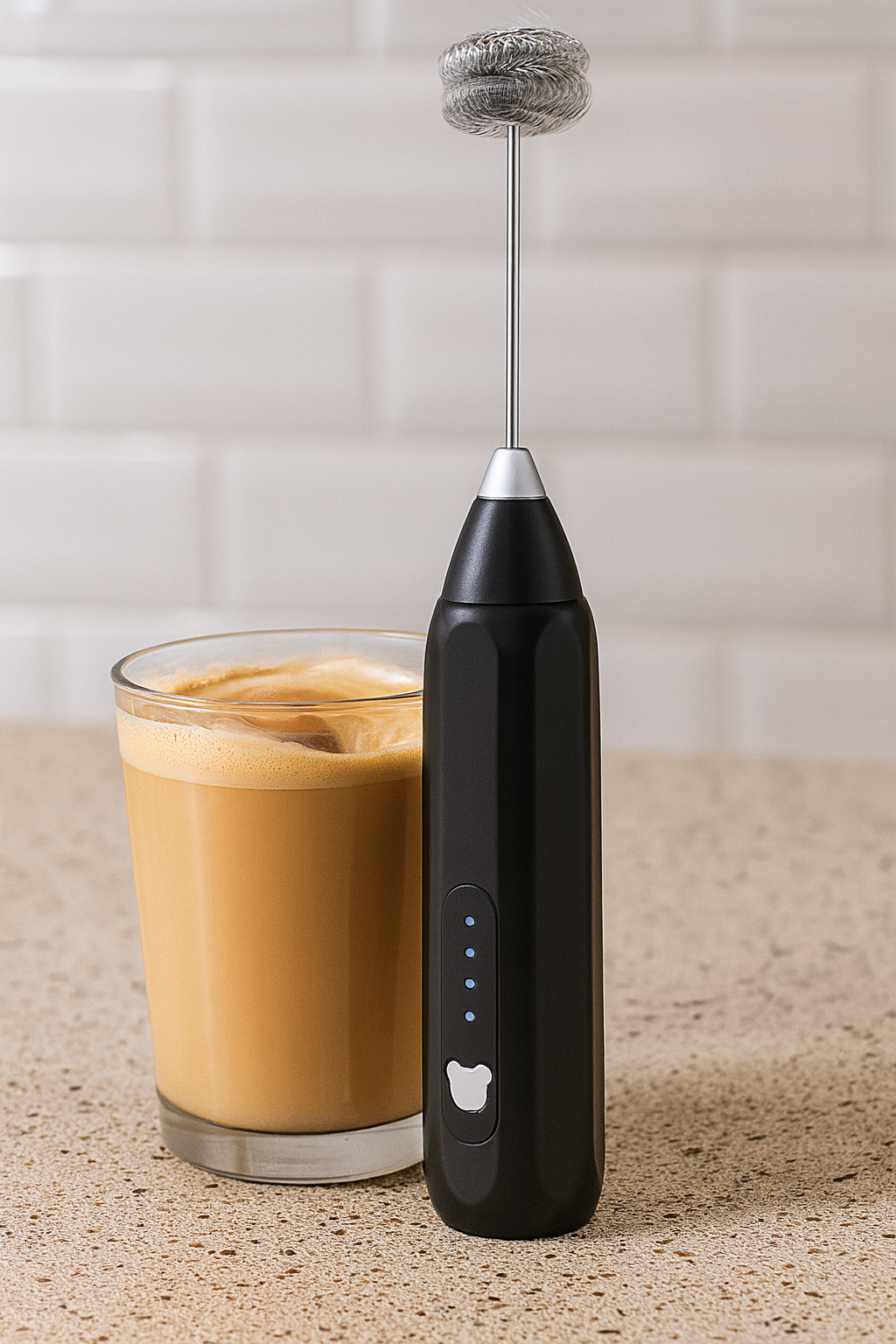 USB Rechargeable Electric Handheld Milk Frother & Mini Whisk