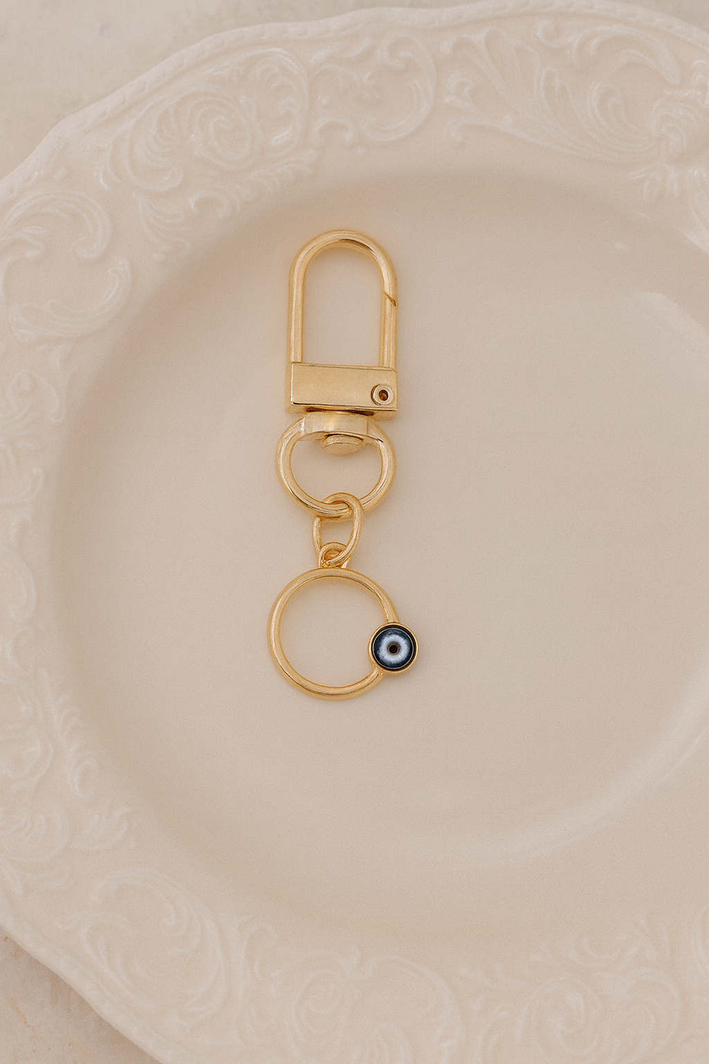 Golden Series Evil Eye Keychains – Luxury Bag Charms for Women