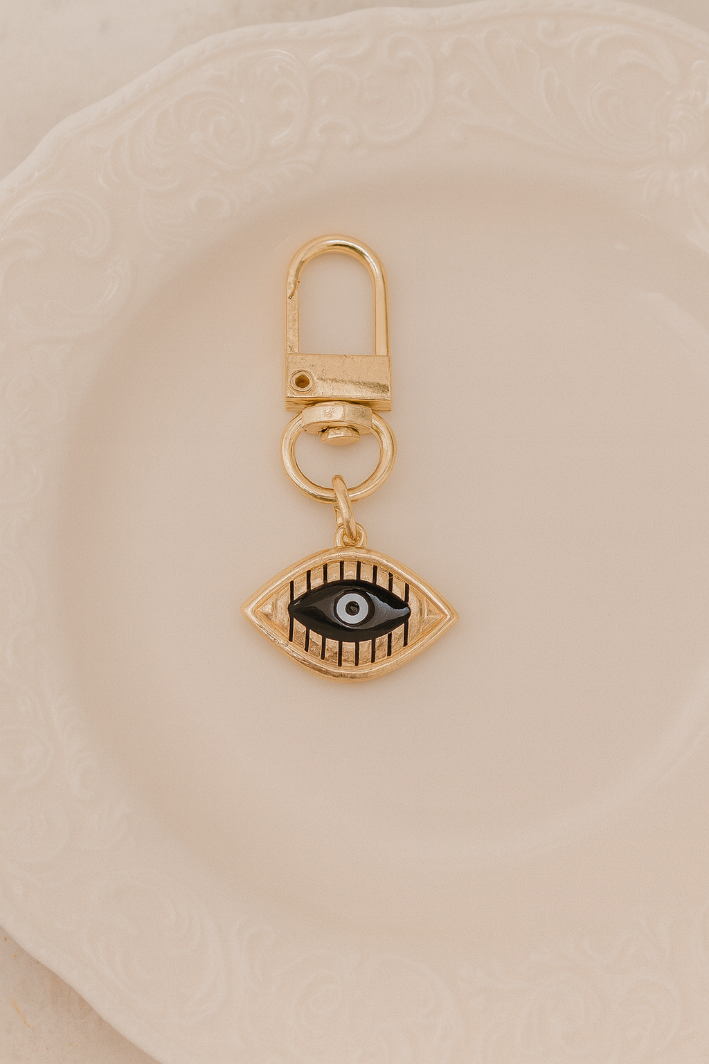 Golden Series Evil Eye Keychains – Luxury Bag Charms for Women