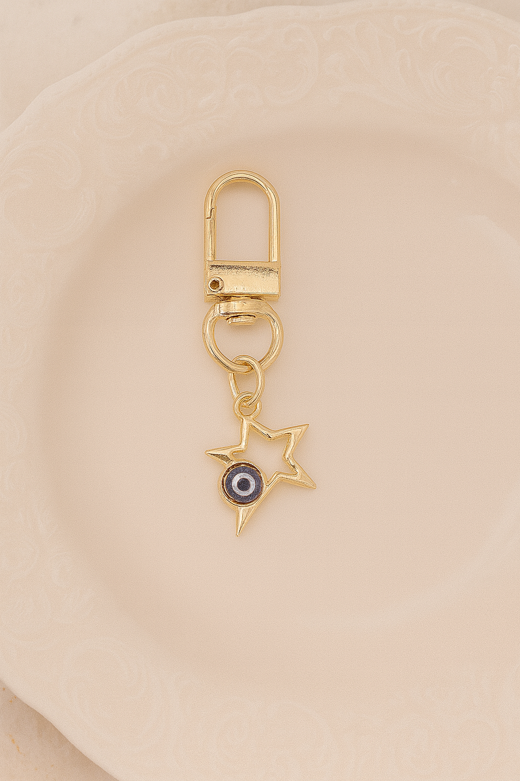 Golden Series Evil Eye Keychains – Luxury Bag Charms for Women