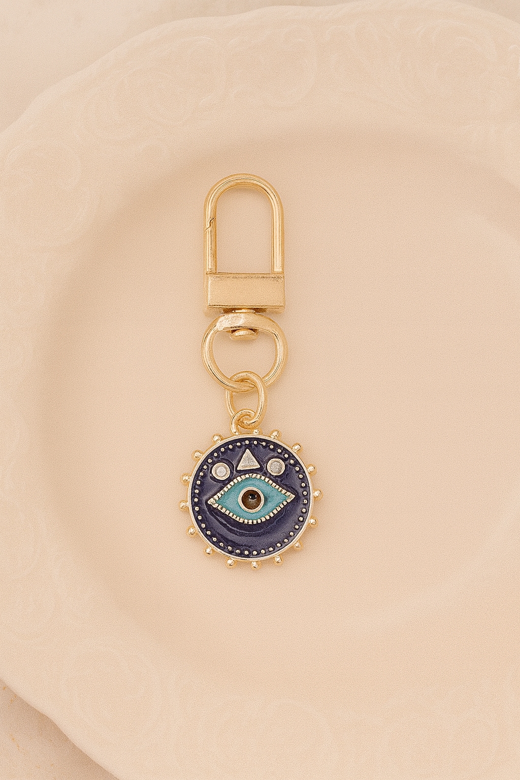 Golden Series Evil Eye Keychains – Luxury Bag Charms for Women