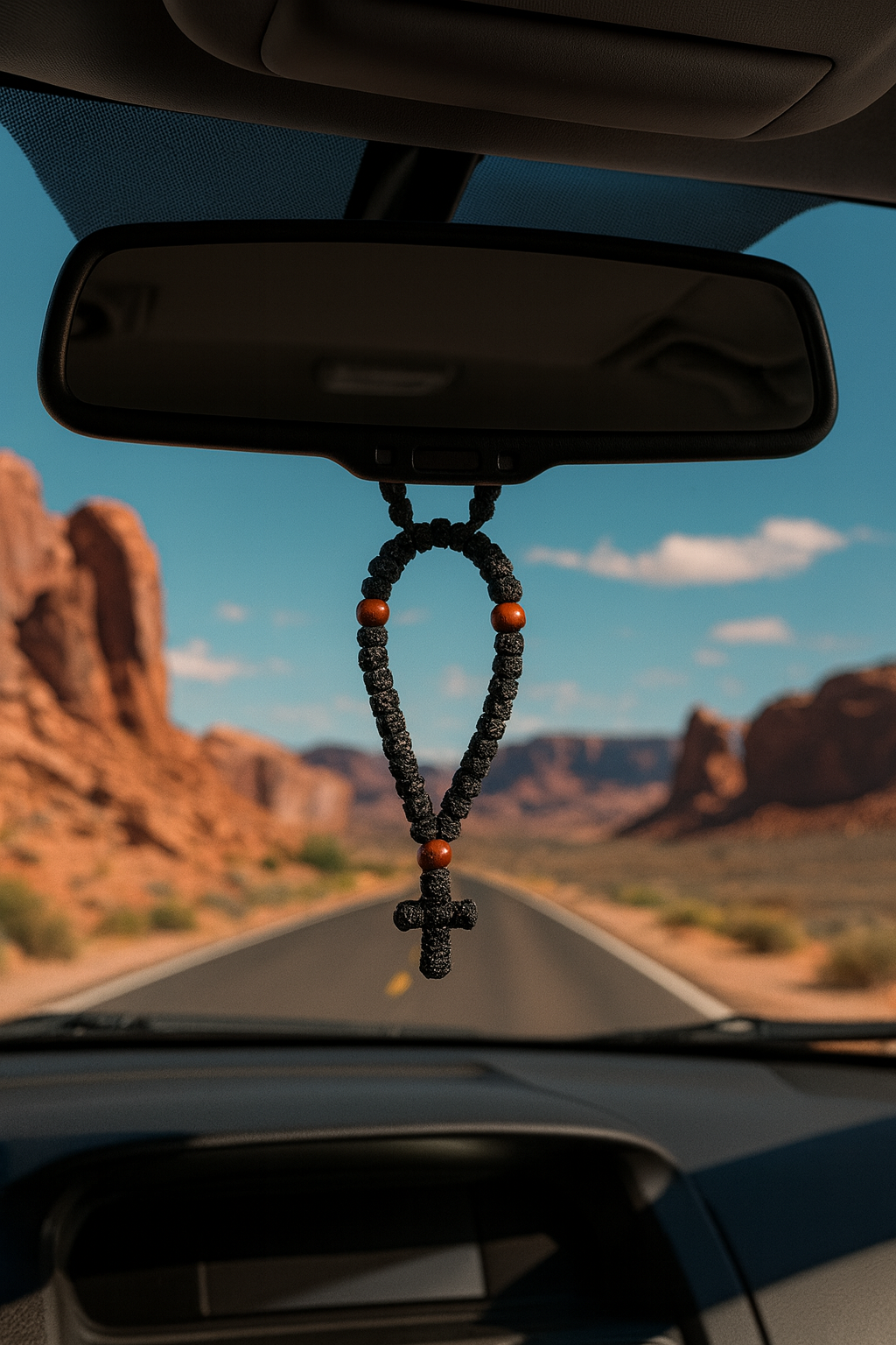 33-Knot Orthodox Greek Komboskini Prayer Rope – Protection Blessing Cross Charm with Tassel | Car Hanging Charm