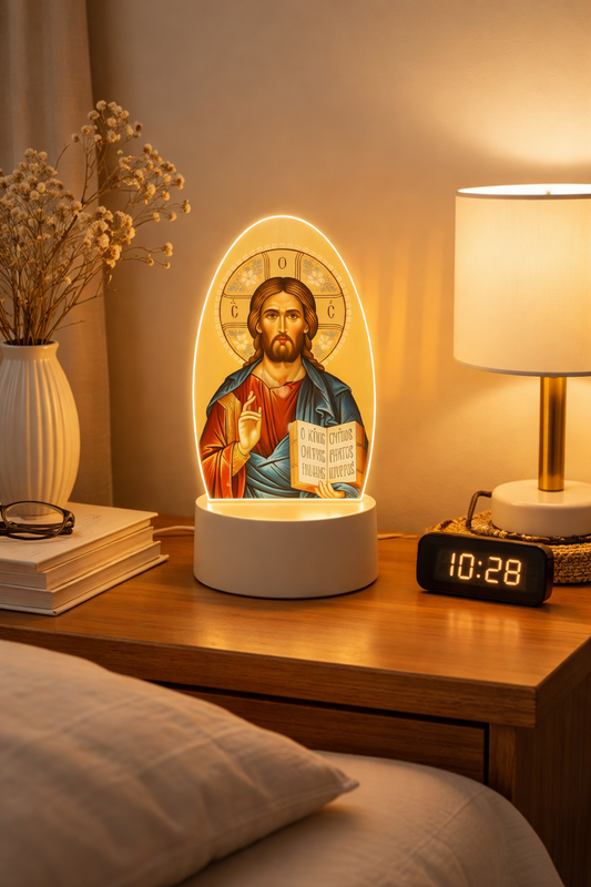 USB-Powered LED Religious Table Lamp