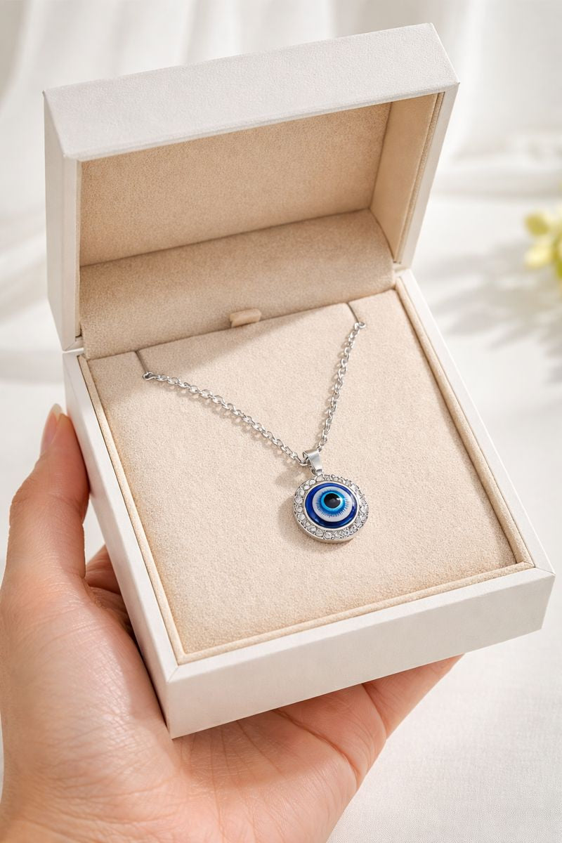 Elegant Evil Eye Necklace – Symbol of Protection & Style (Code 12-95)