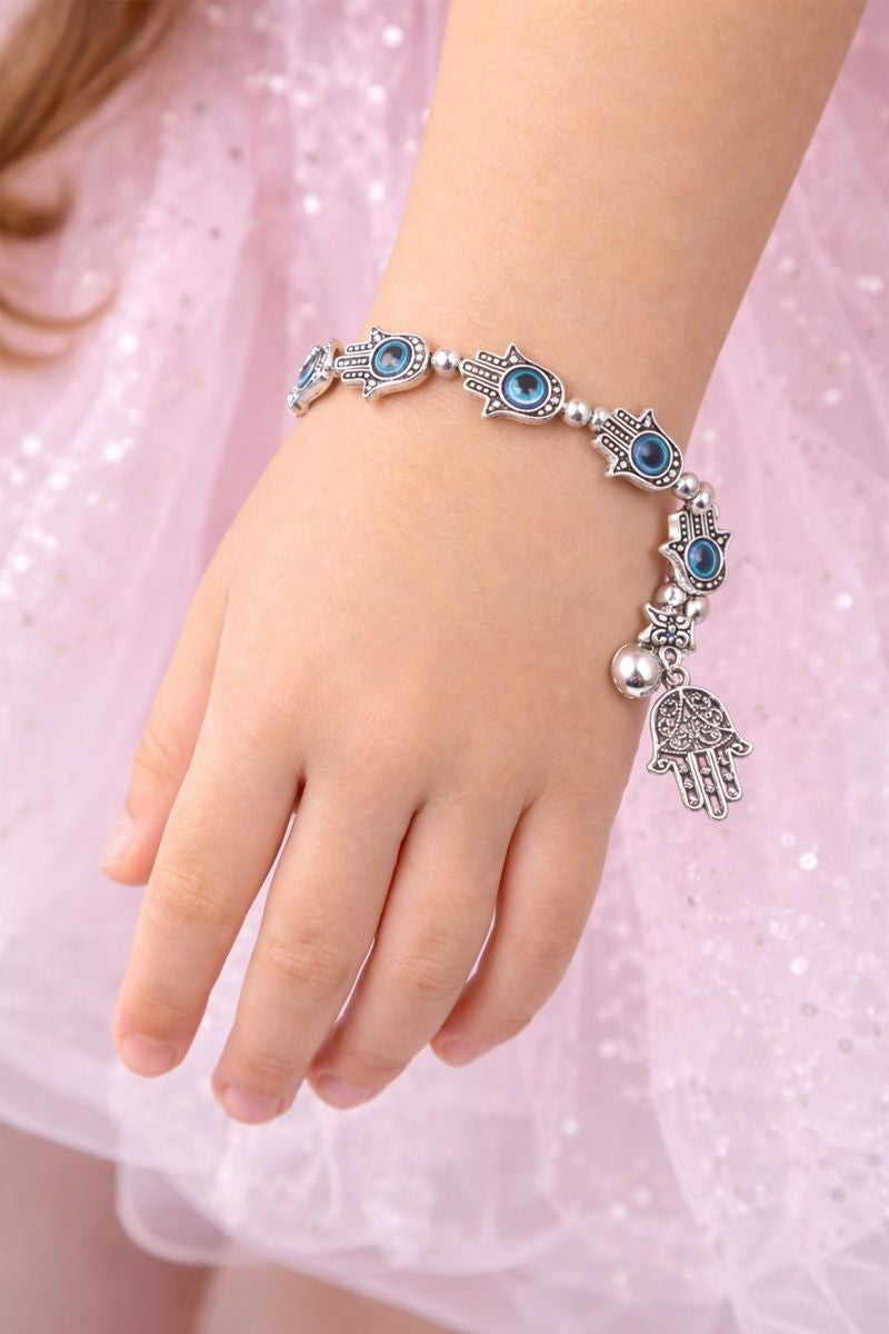 Silver Evil Eye Bracelet (Code 8-62)