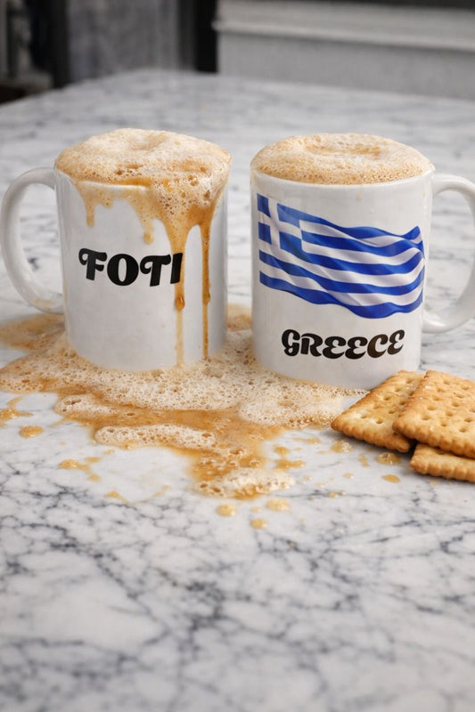 Personalised Greek Flag Mugs