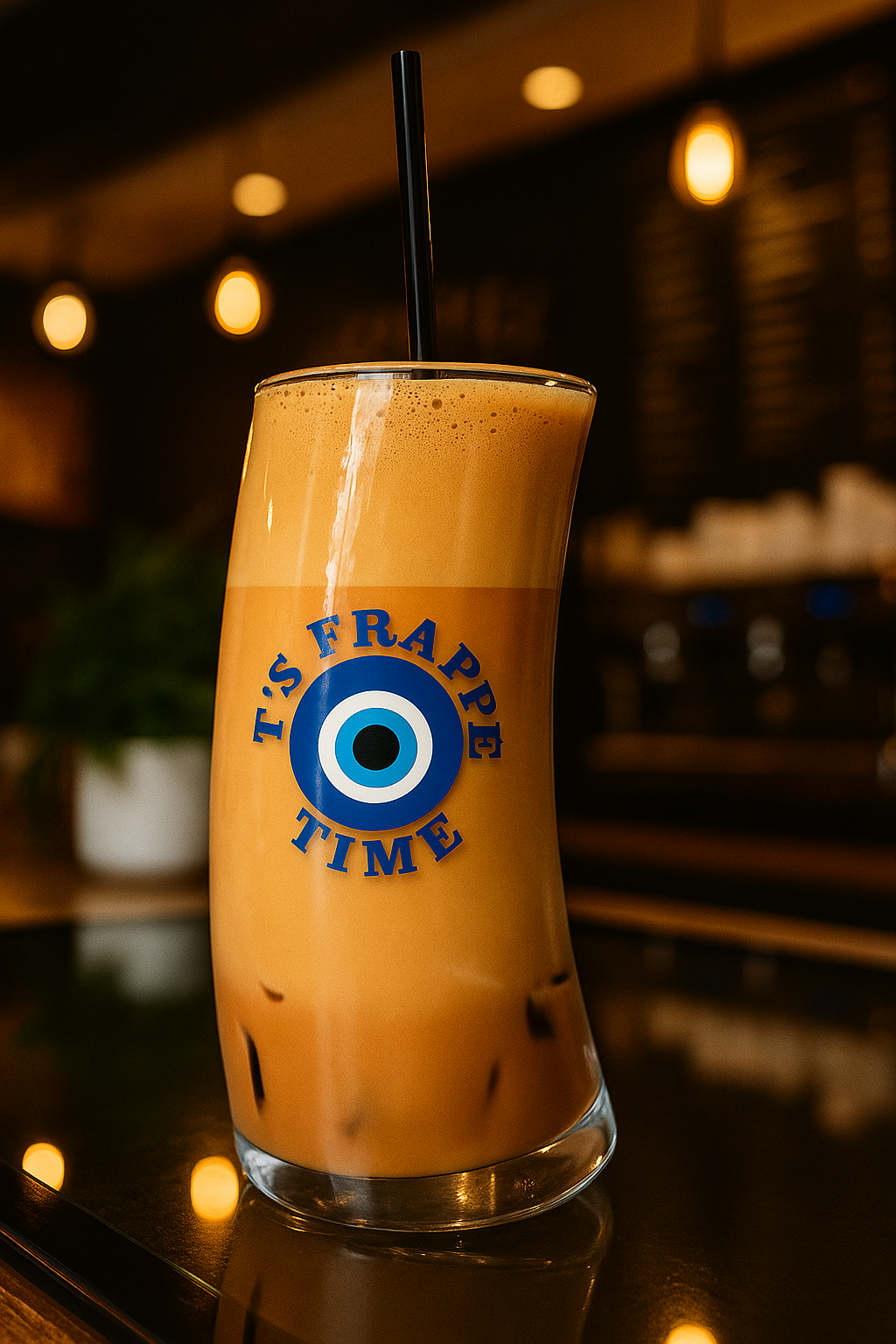 Personalised Original Wave Frappe Glass