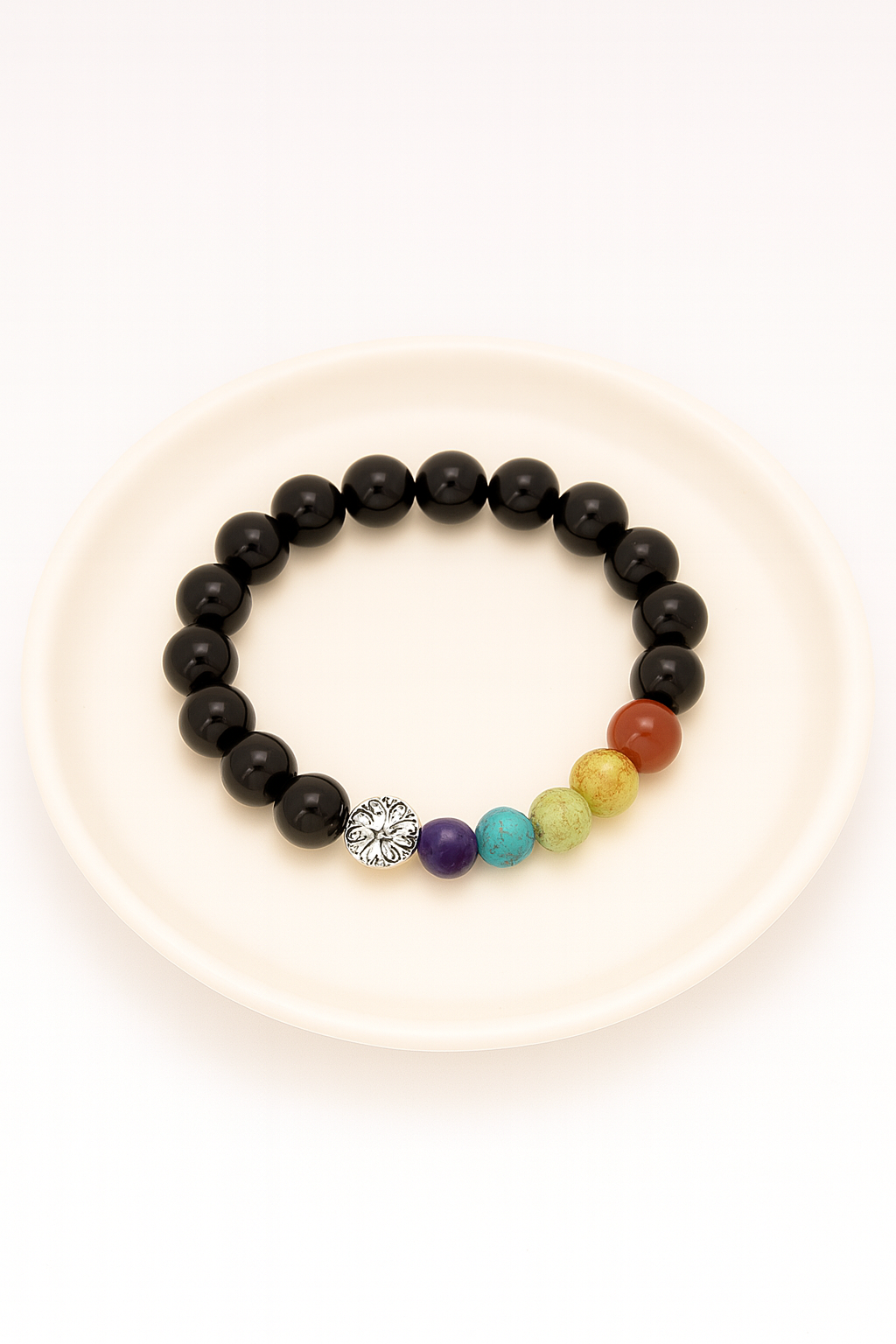 Elegant 8mm Natural Stone Beaded Bracelets – Tiger’s Eye & Matte Black